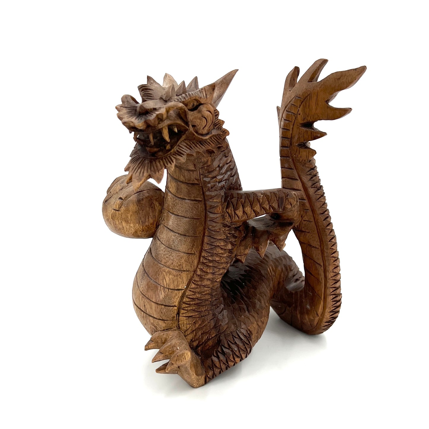 Dragon Intricate Wood Carvings - 3 Sizes