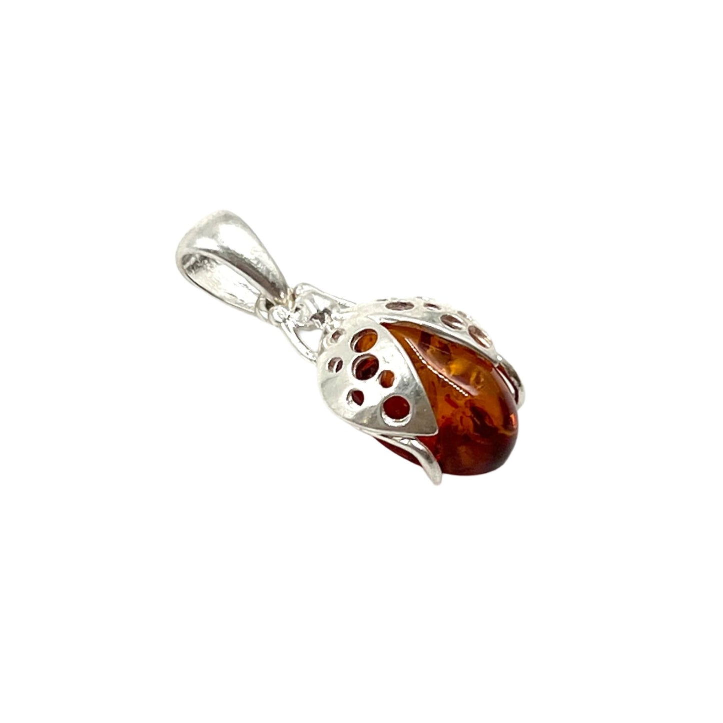 Amber Insect Pendants