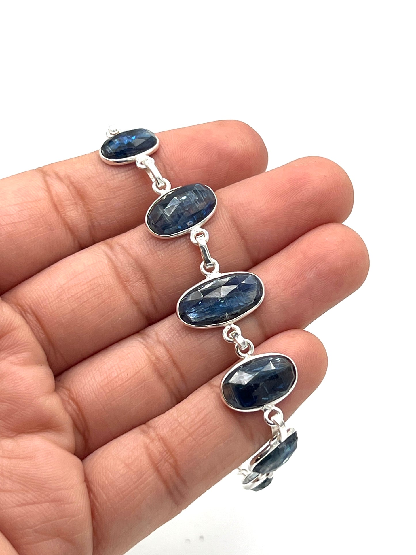 Silver Kyanite Bracelets