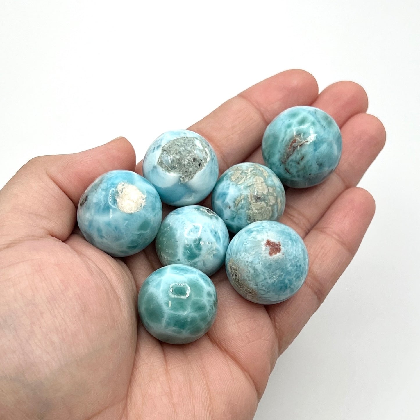 A+ Grade Small Larimar Spheres