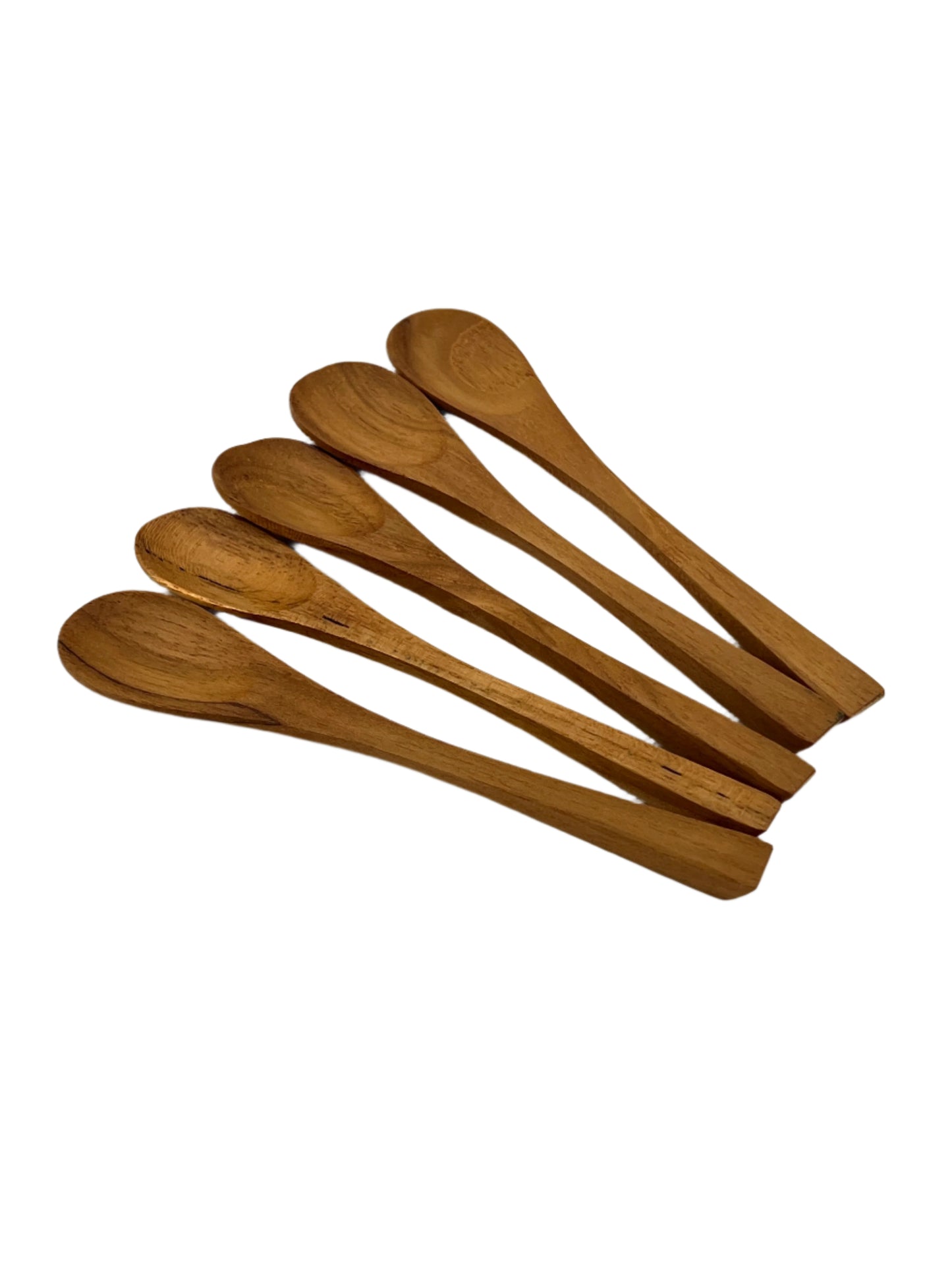 Teak Wood Mini Condiment Spoons