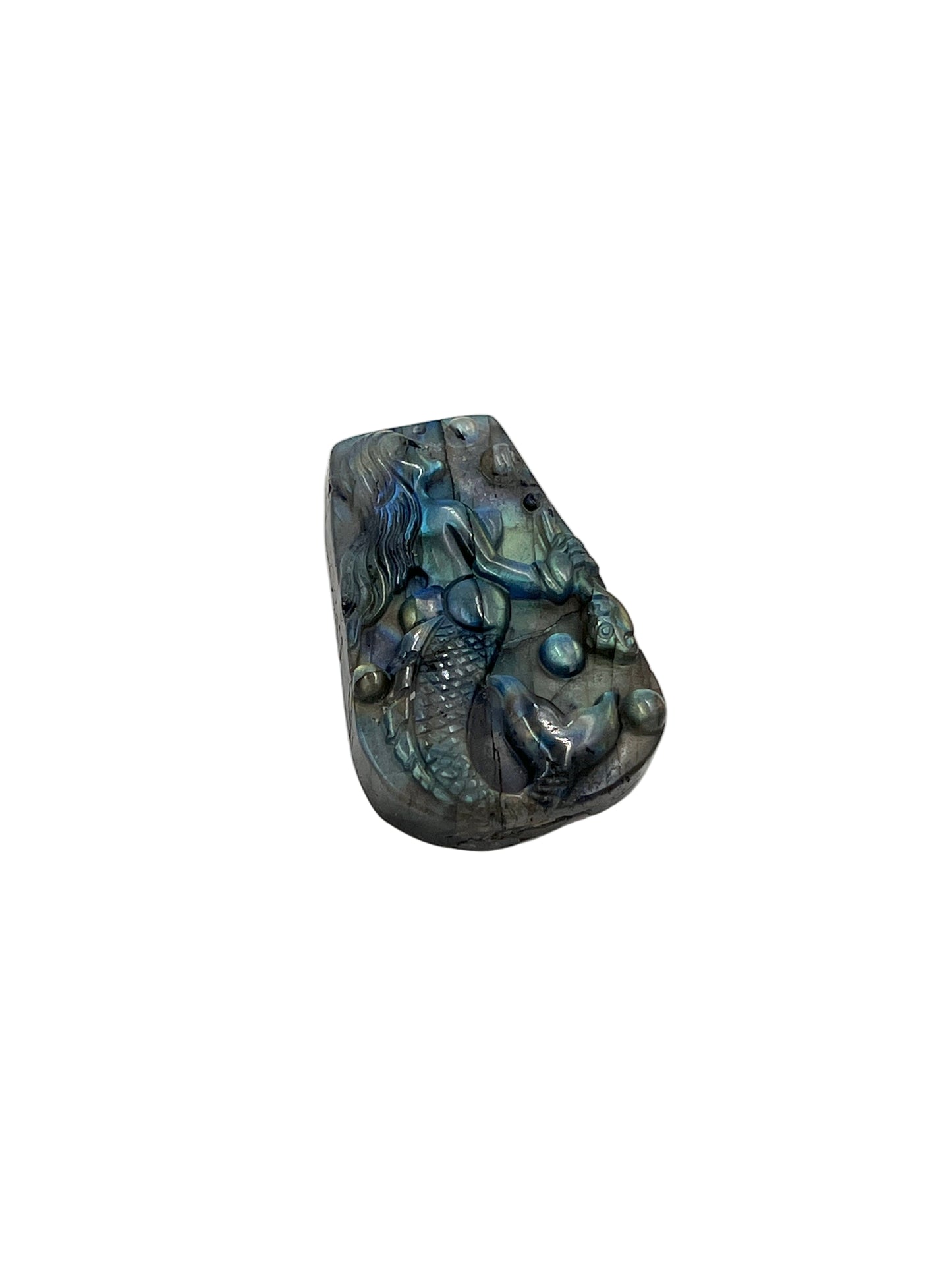 Labradorite Mermaid Carving
