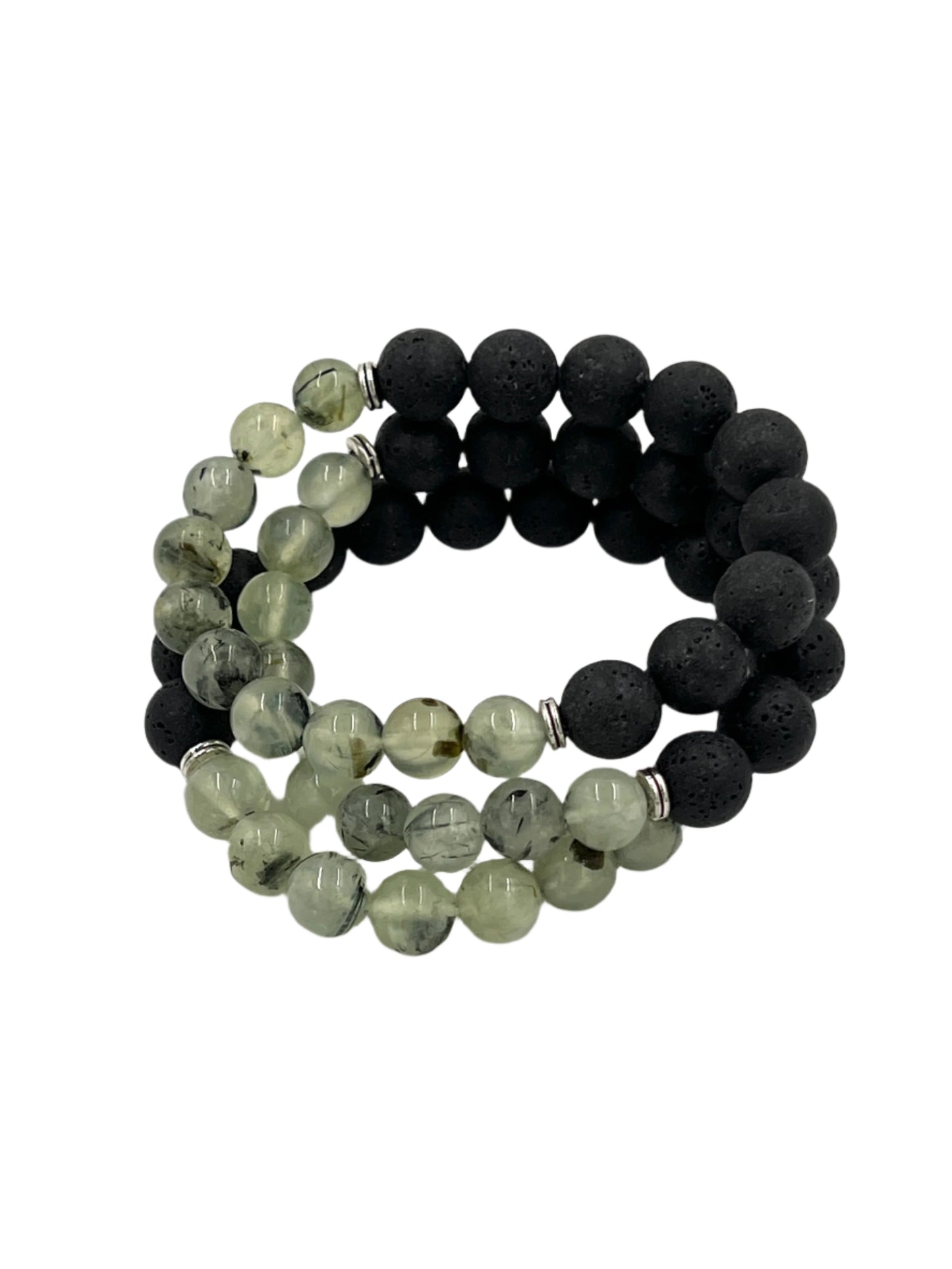 Prehnite & Epidote Stretchy Bracelets