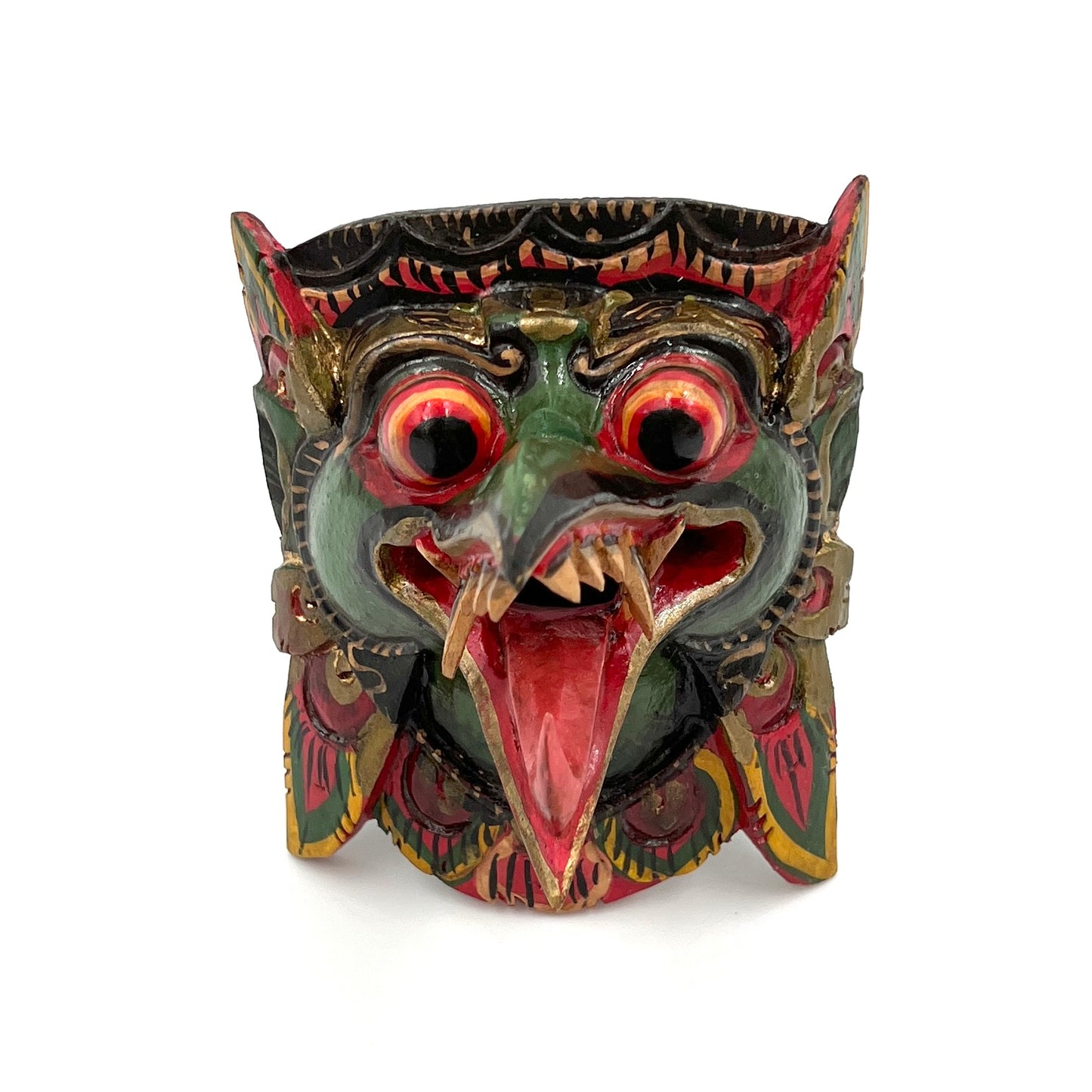 Hand Carved and Painted Garuda Mask