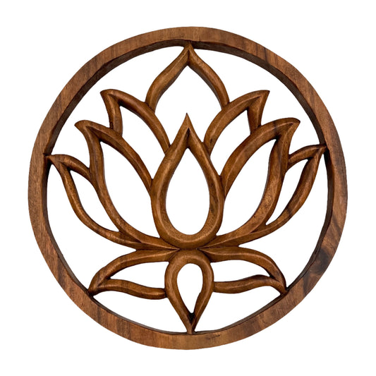 Lotus Flower Panel Carving