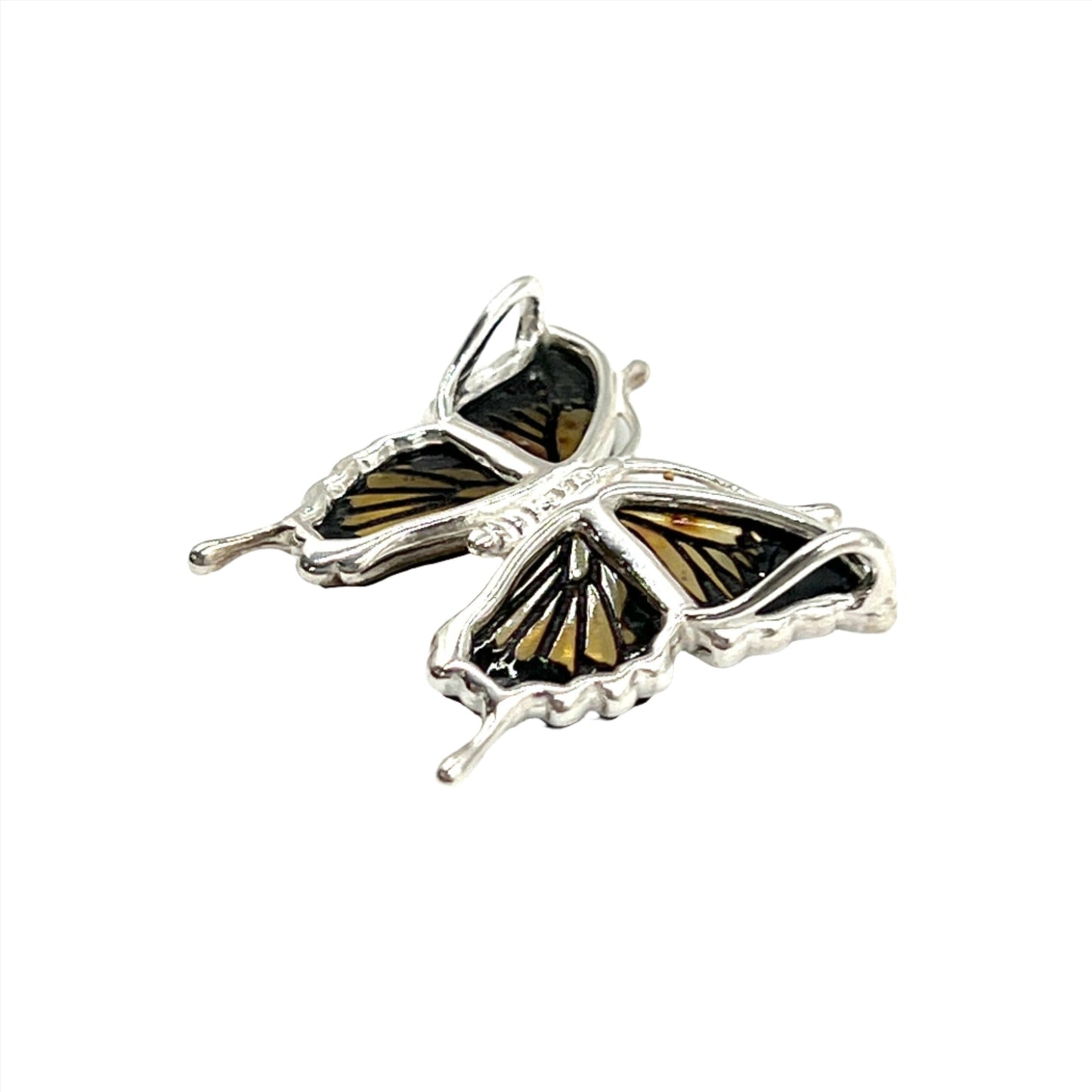 Amber Butterfly Pendants