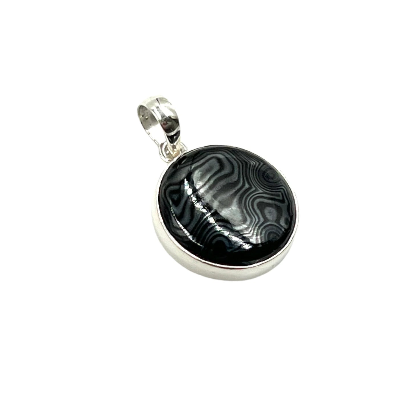 Psilomelane Oval/Round Pendants