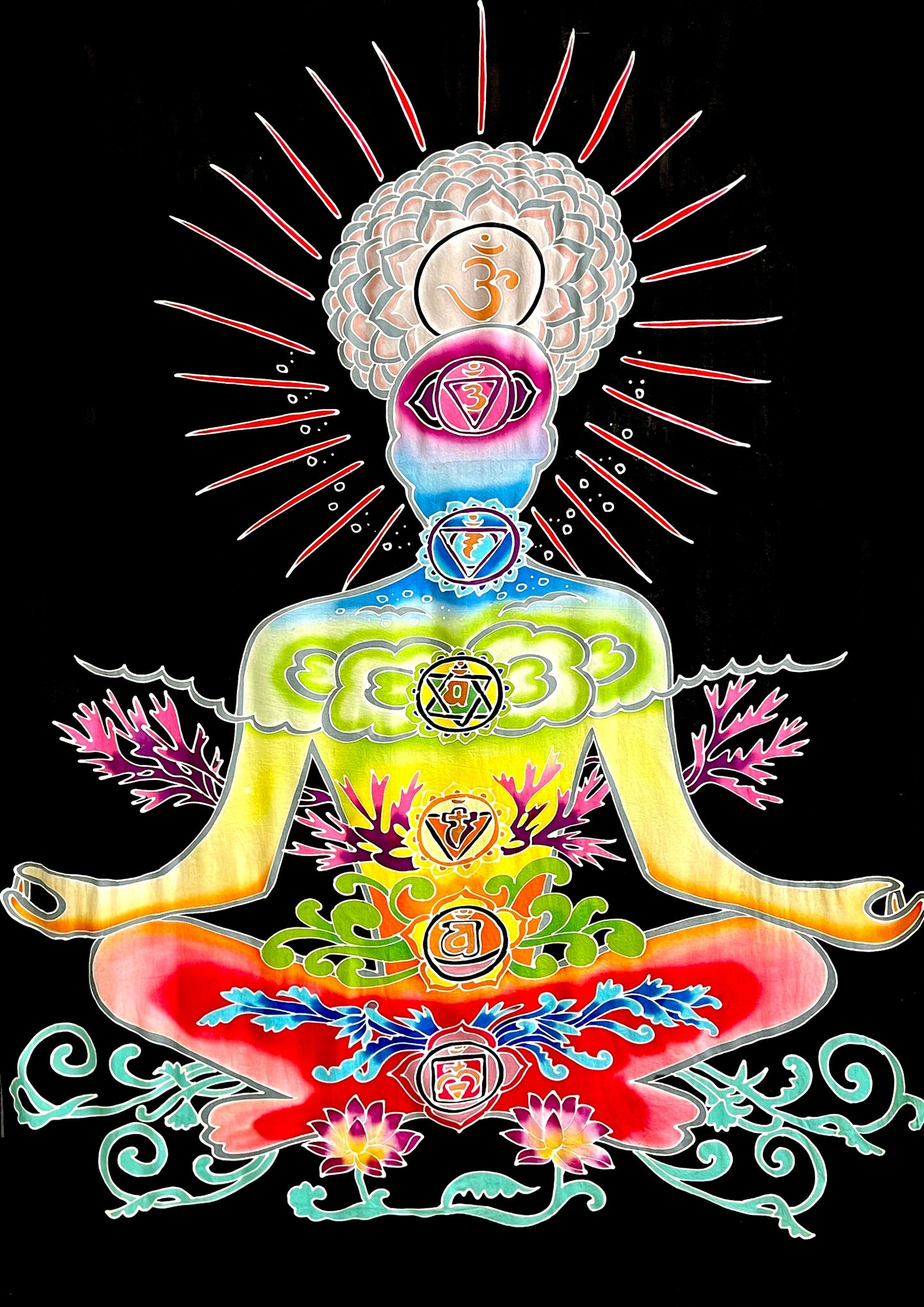 Hand Batiked Chakra Yogi Sarongs