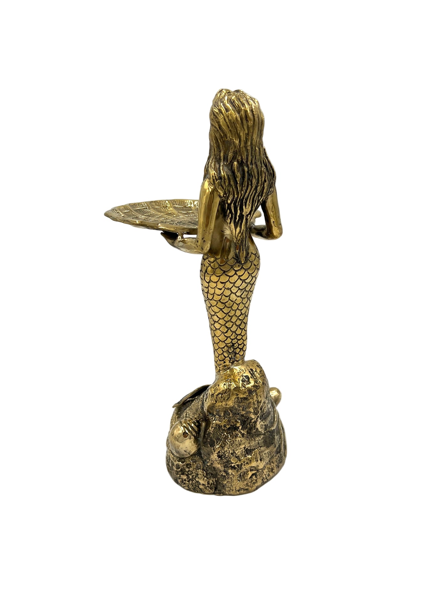 Bronze Mermaid Shell Tray