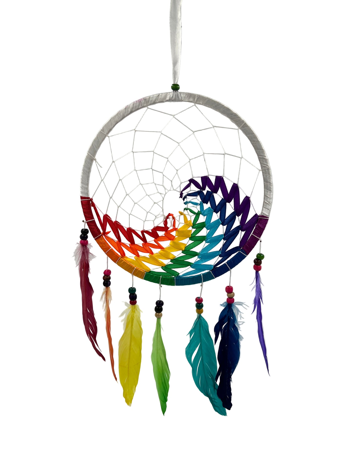 Rainbow Ribbon Dream Catchers