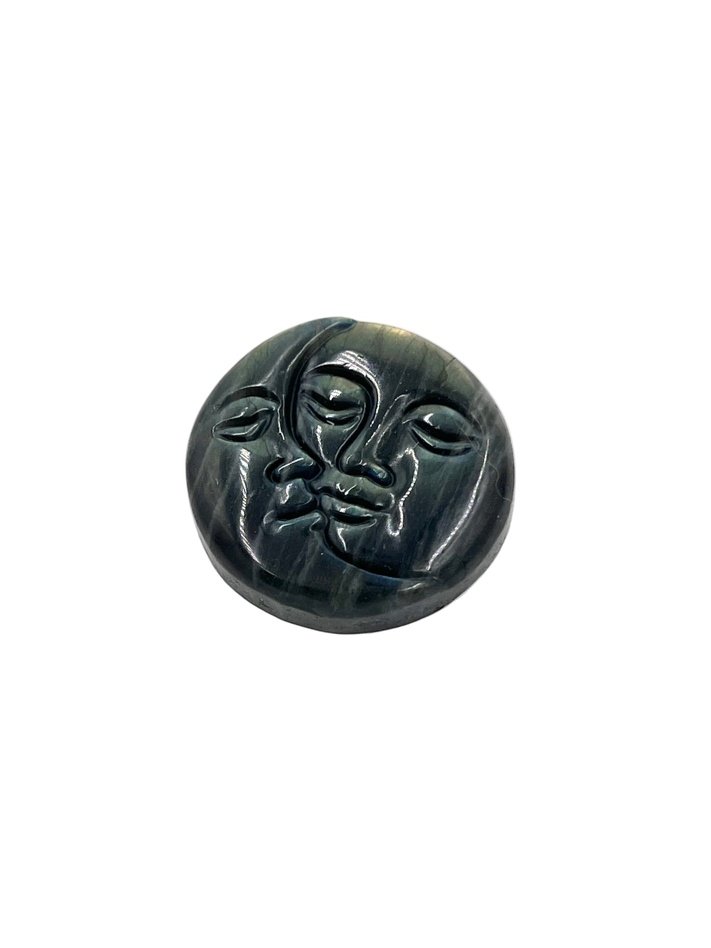 Labradorite Moon Carving