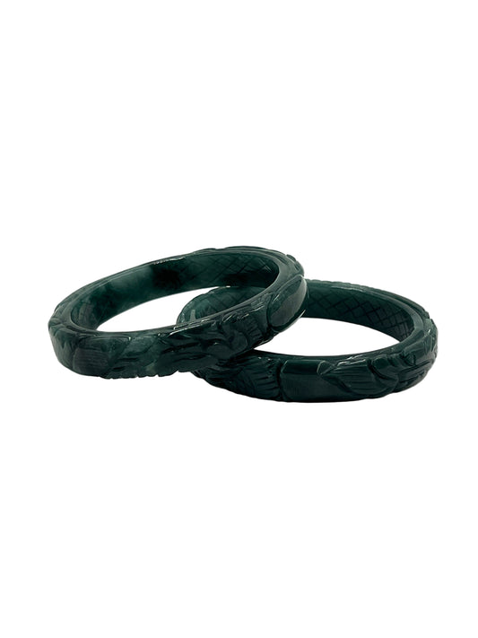 Jade Dragon Bangle Bracelets
