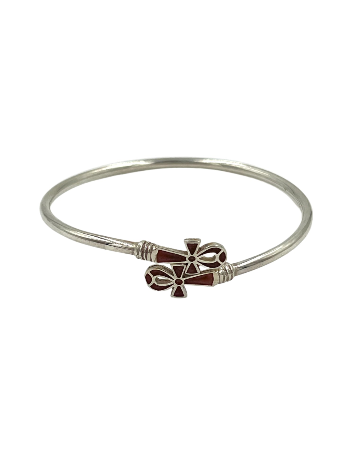 Silver Ankh Wrap Bracelets
