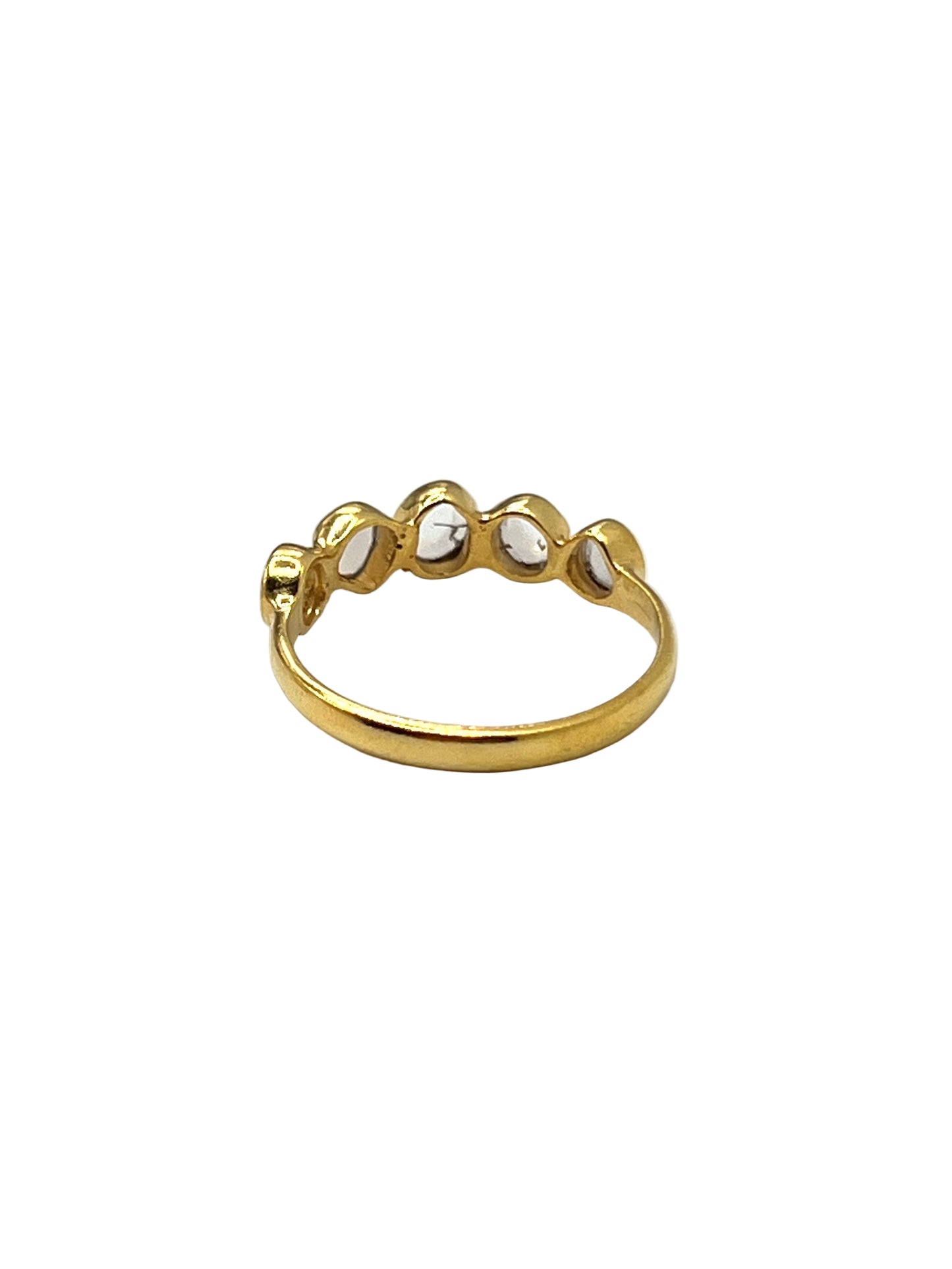 Polki 5 Diamond Ring