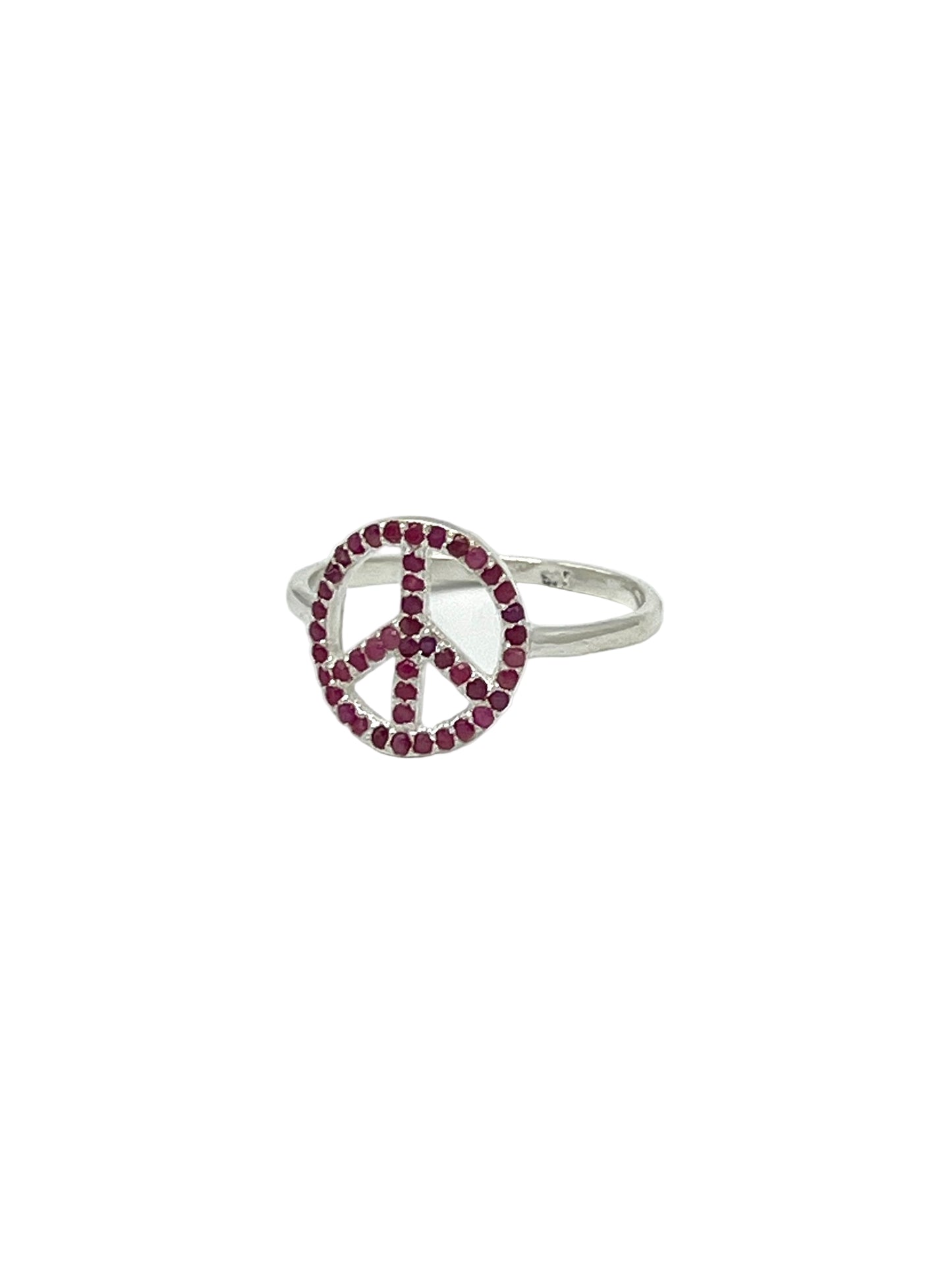 Gemstone Peace Ring