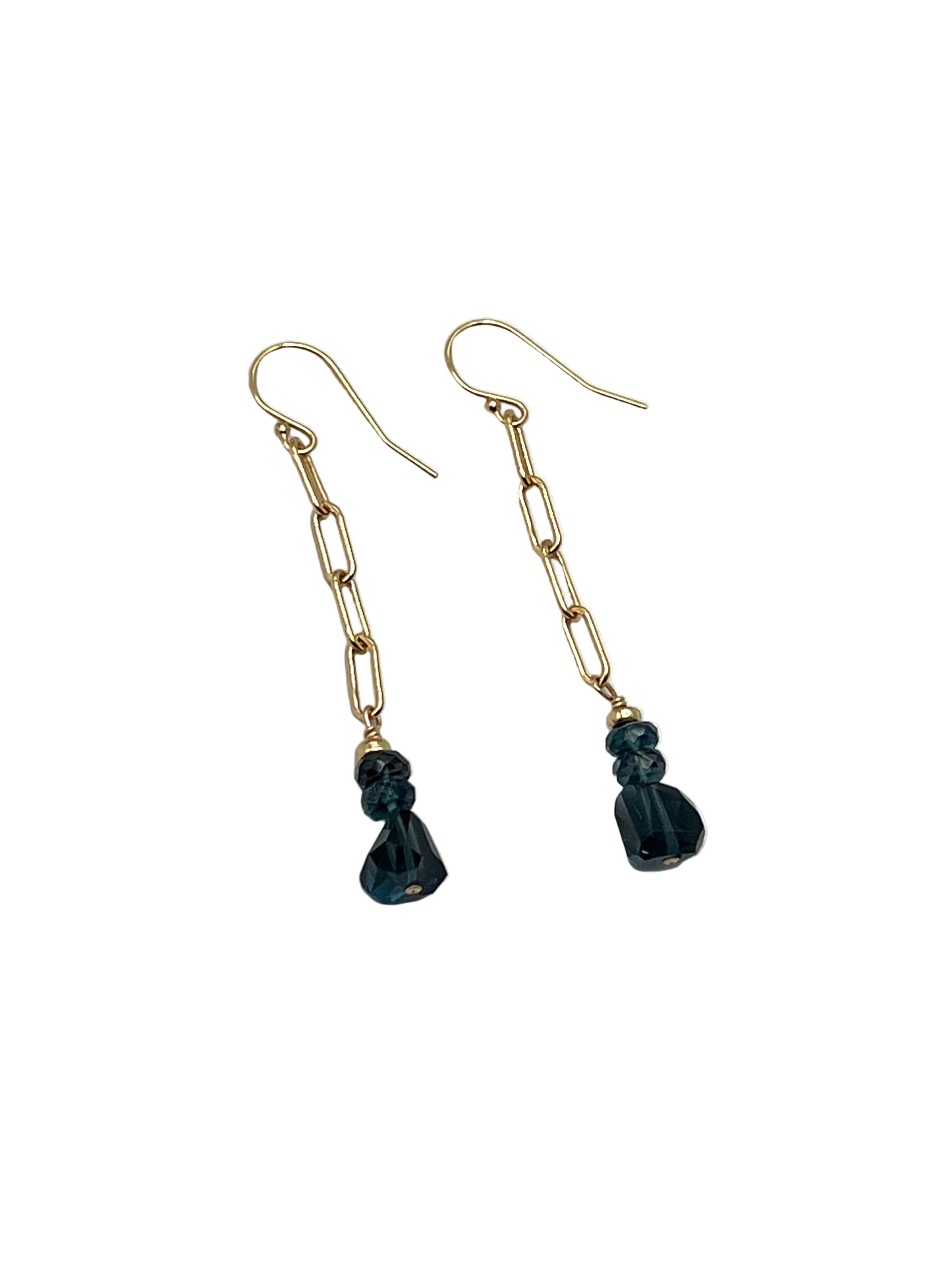 London Blue Topaz Gold Filled Earrings