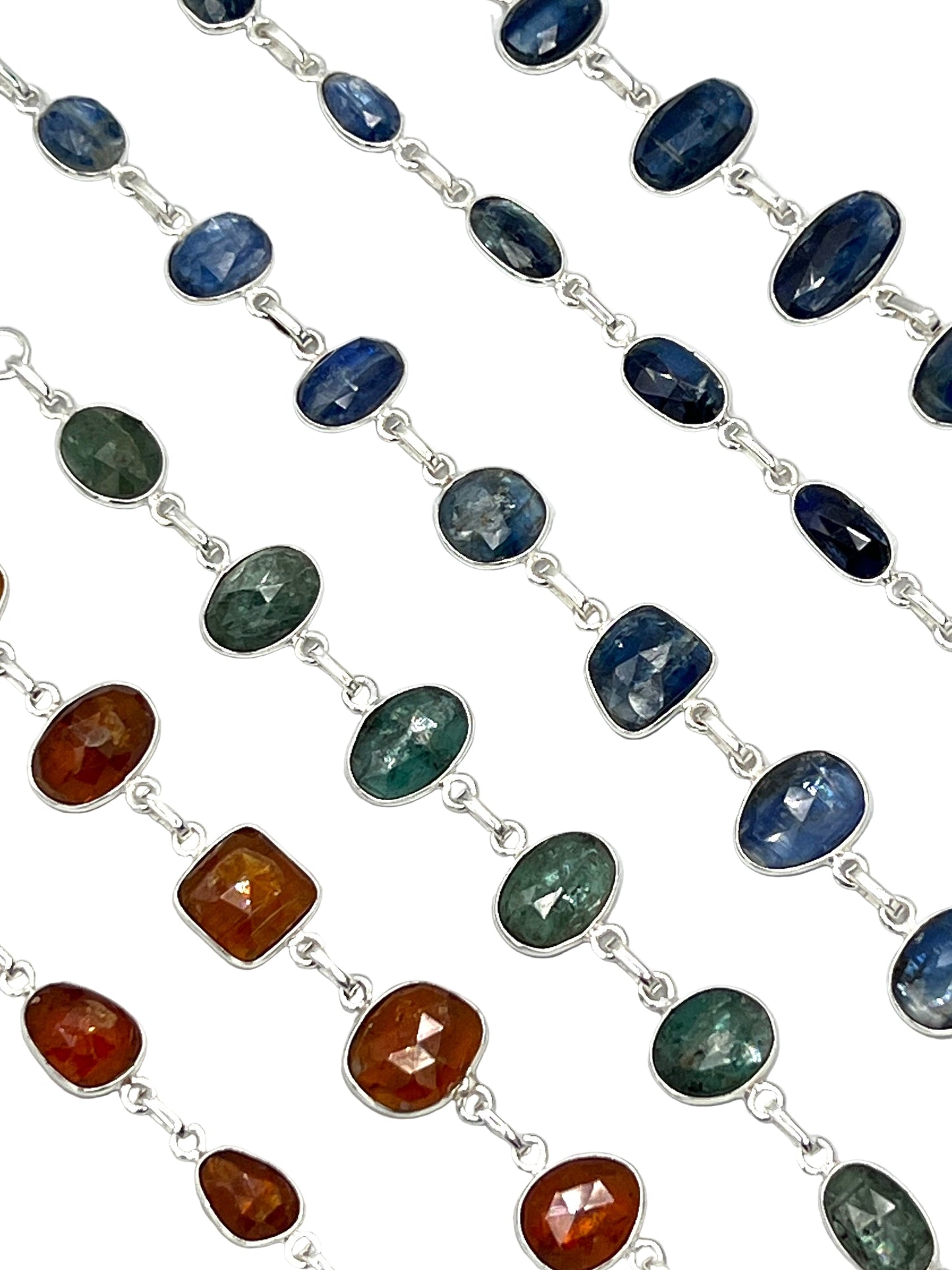 Silver Kyanite Bracelets
