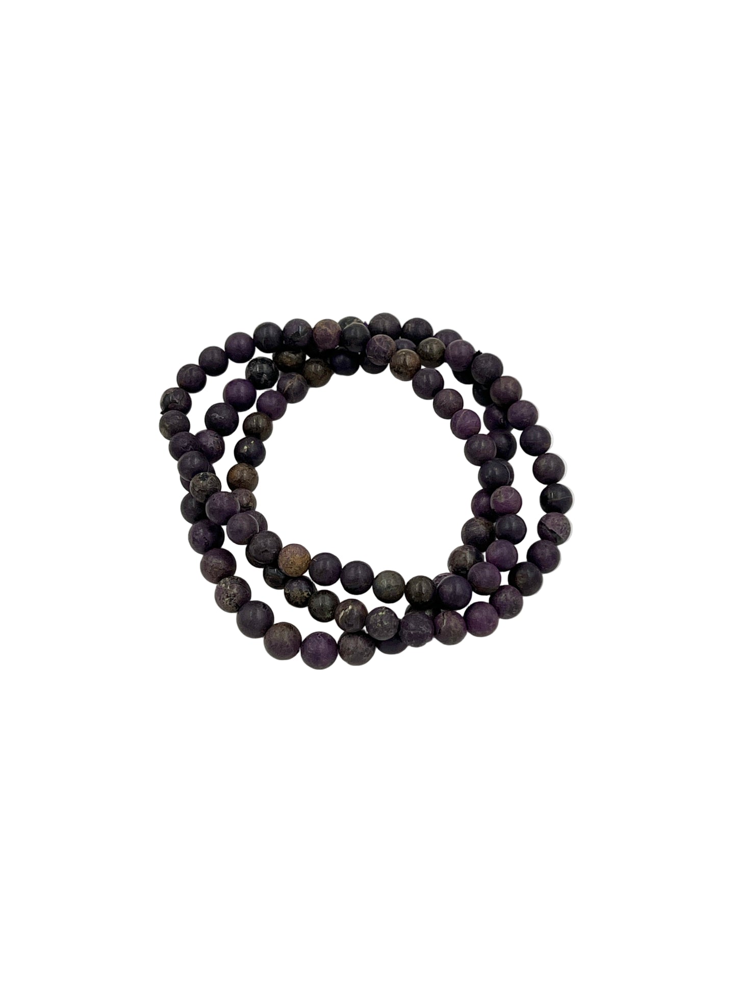 Matte Purpurite Beaded Bracelet