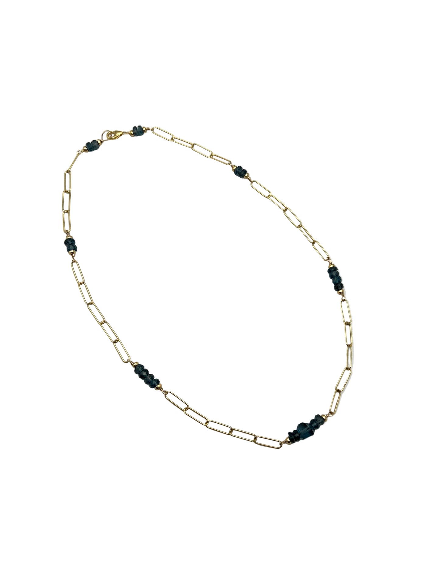 London Blue Topaz Gold Filled Necklaces