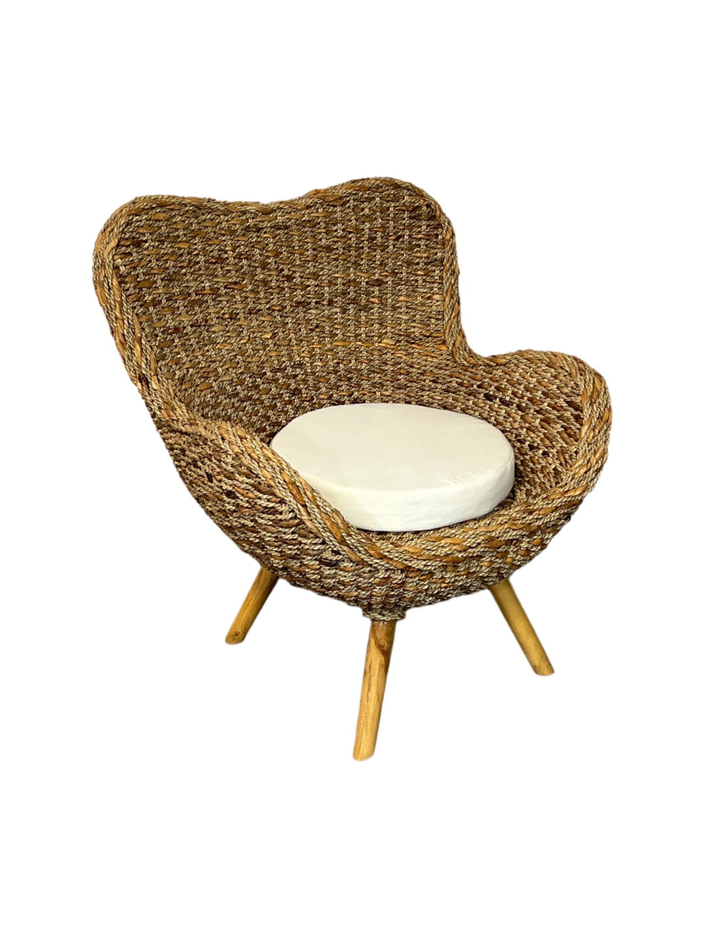Seagrass & Banana Leaf Cushion Chairs