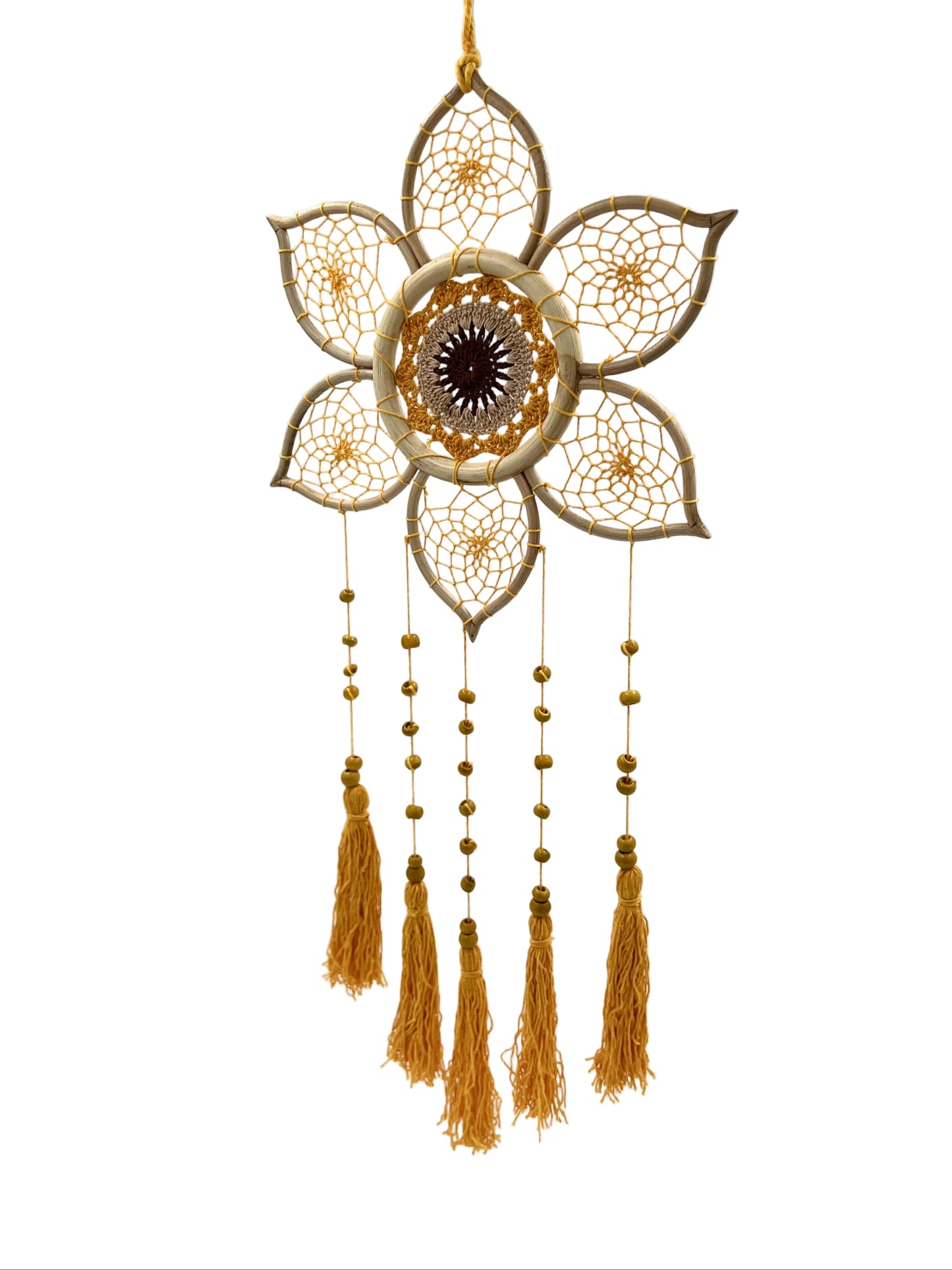 Yellow Lotus Dream Catcher