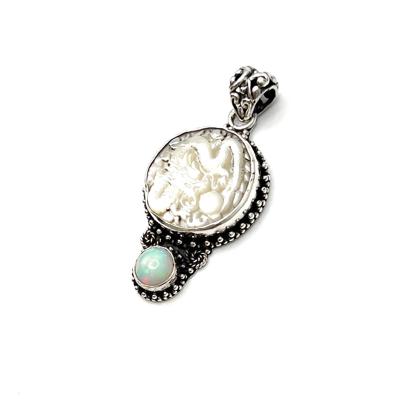 Dragon Gemstone & Opal Pendants