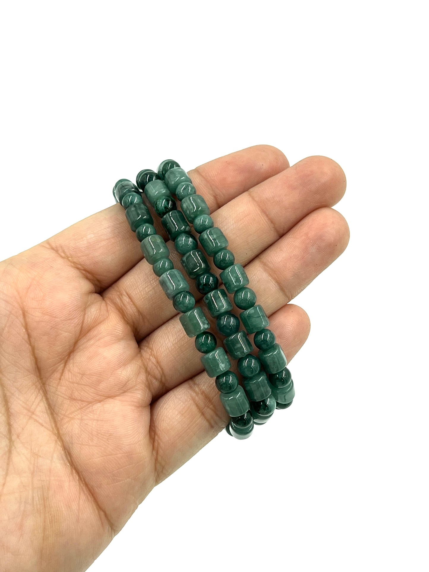 Jade Tube Beaded Bracelets