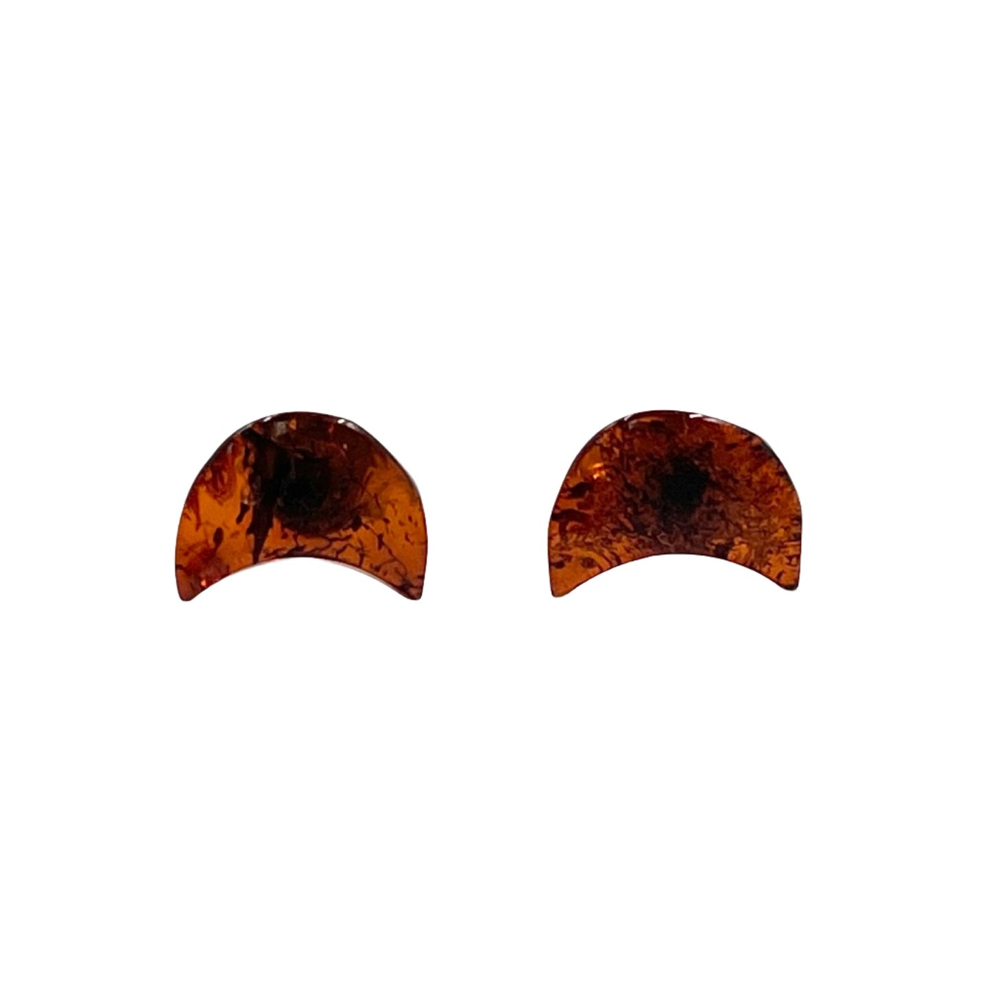 Amber Moon Studs