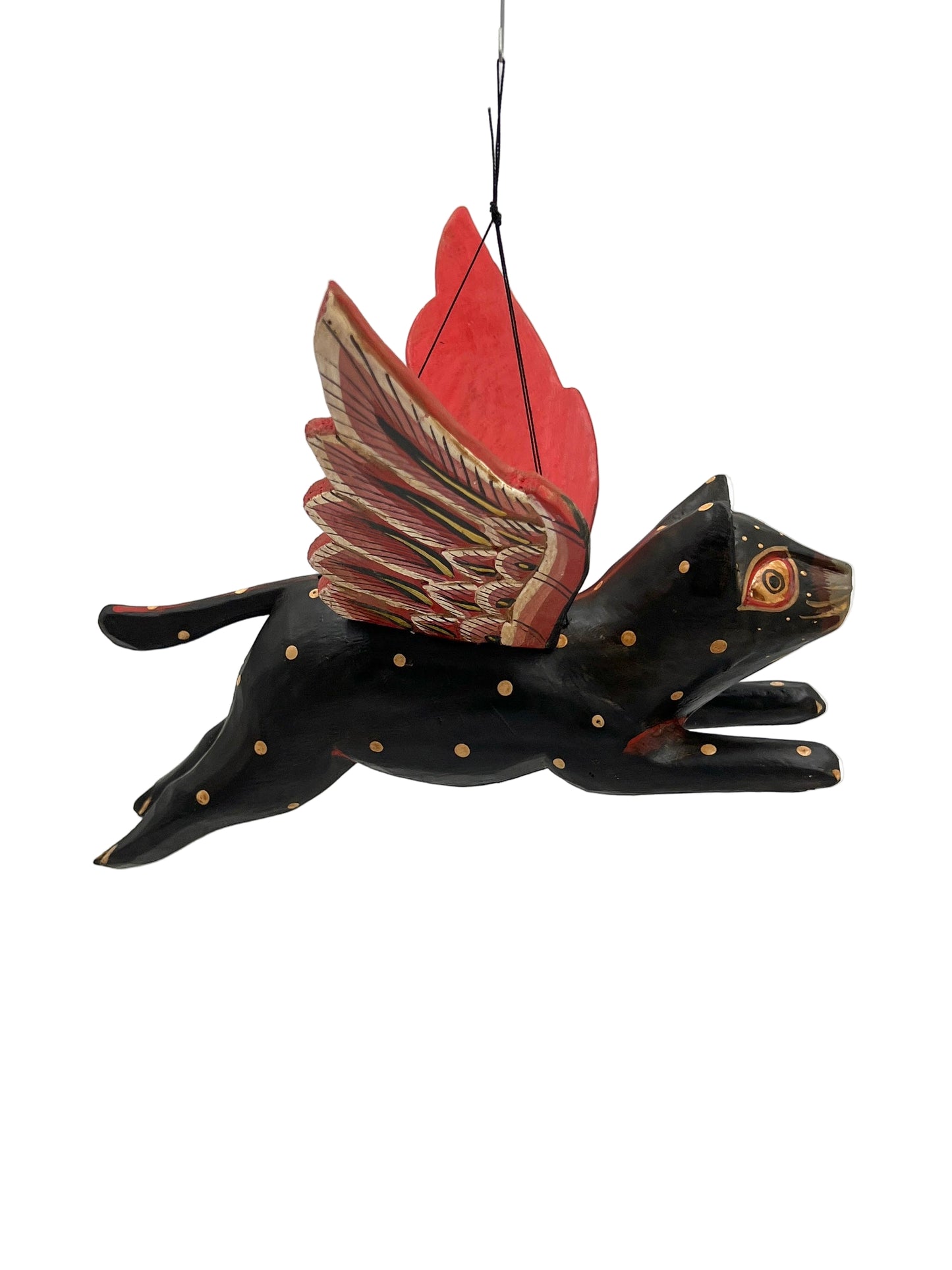Kitty Spirit Chaser Black & Tan Polka Dot