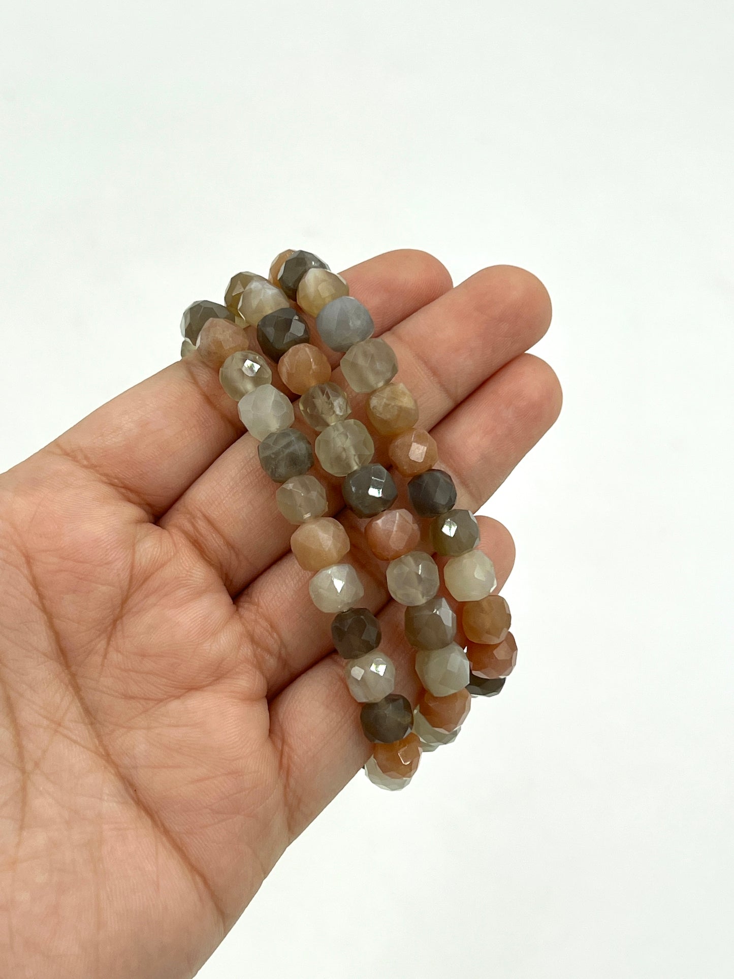 Cats Eye Moonstone Beaded Bracelet