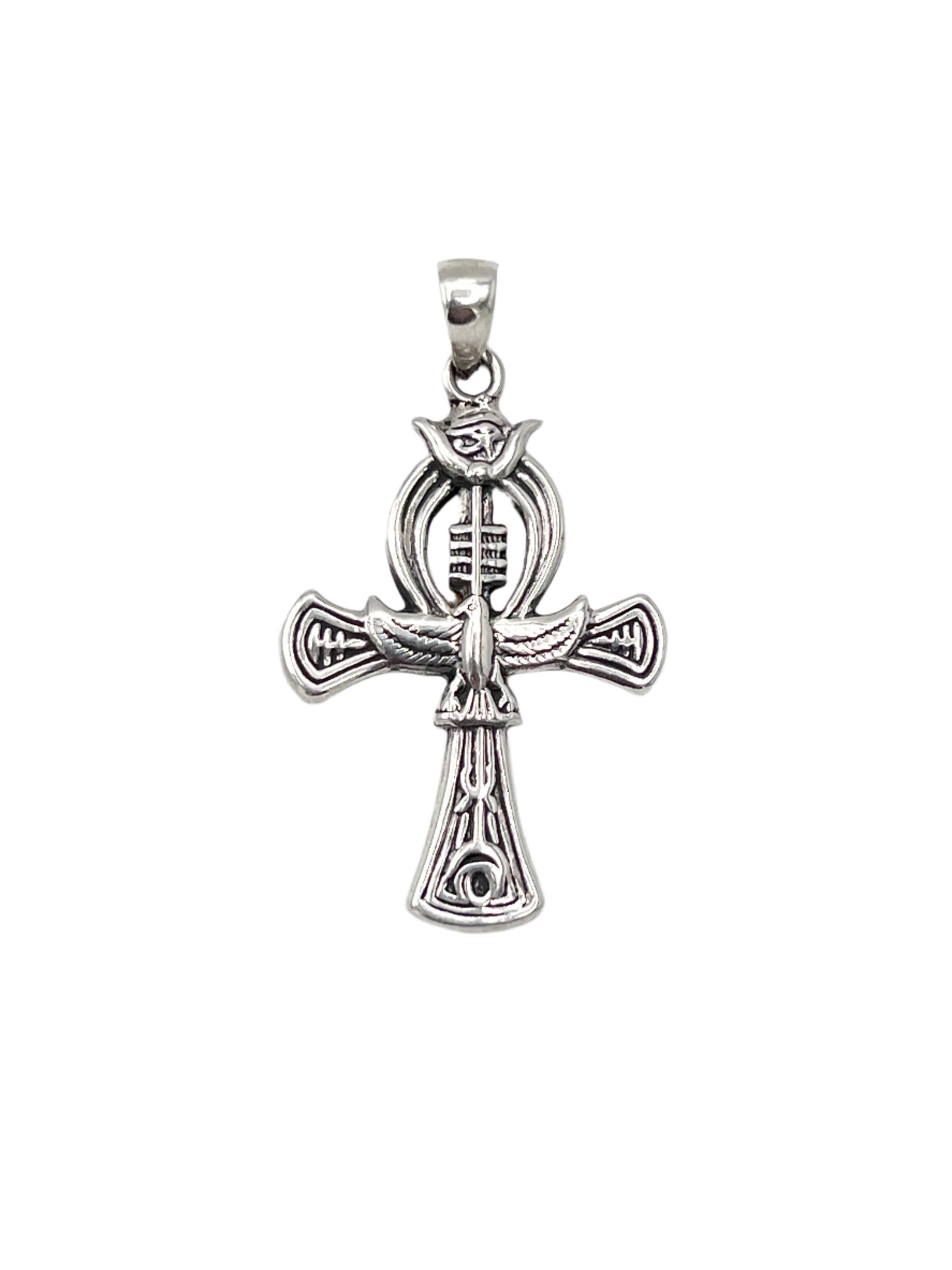 Silver Eye of Horus Ankh Pendants