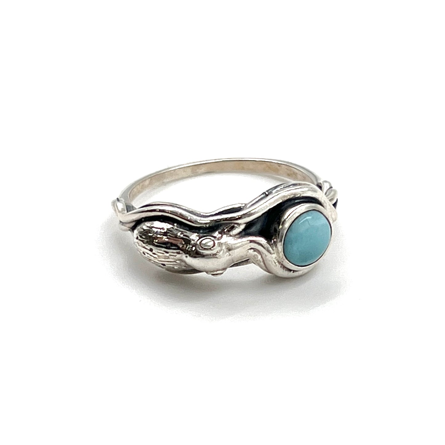 Larimar Octopus Ring