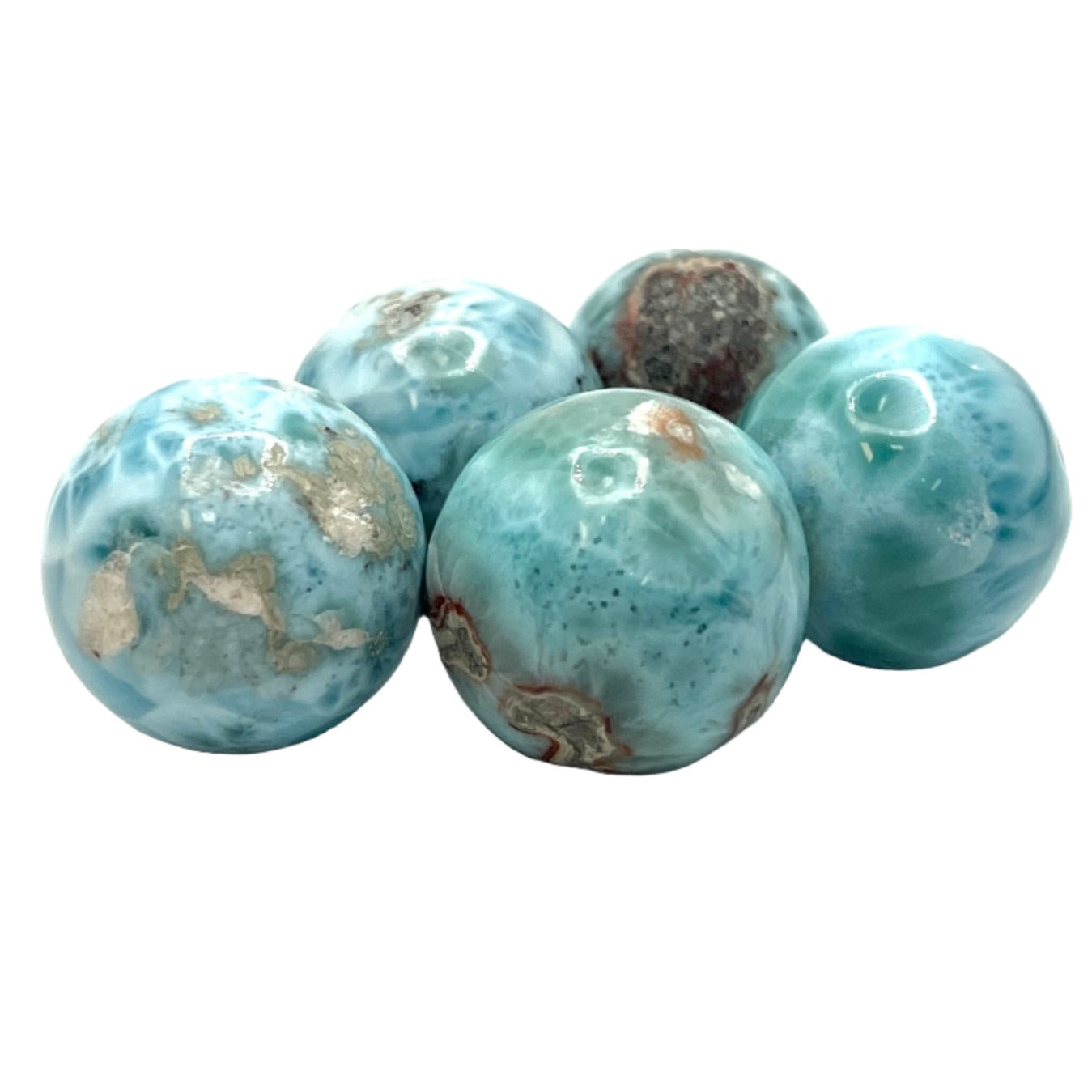 A+ Grade Small Larimar Spheres