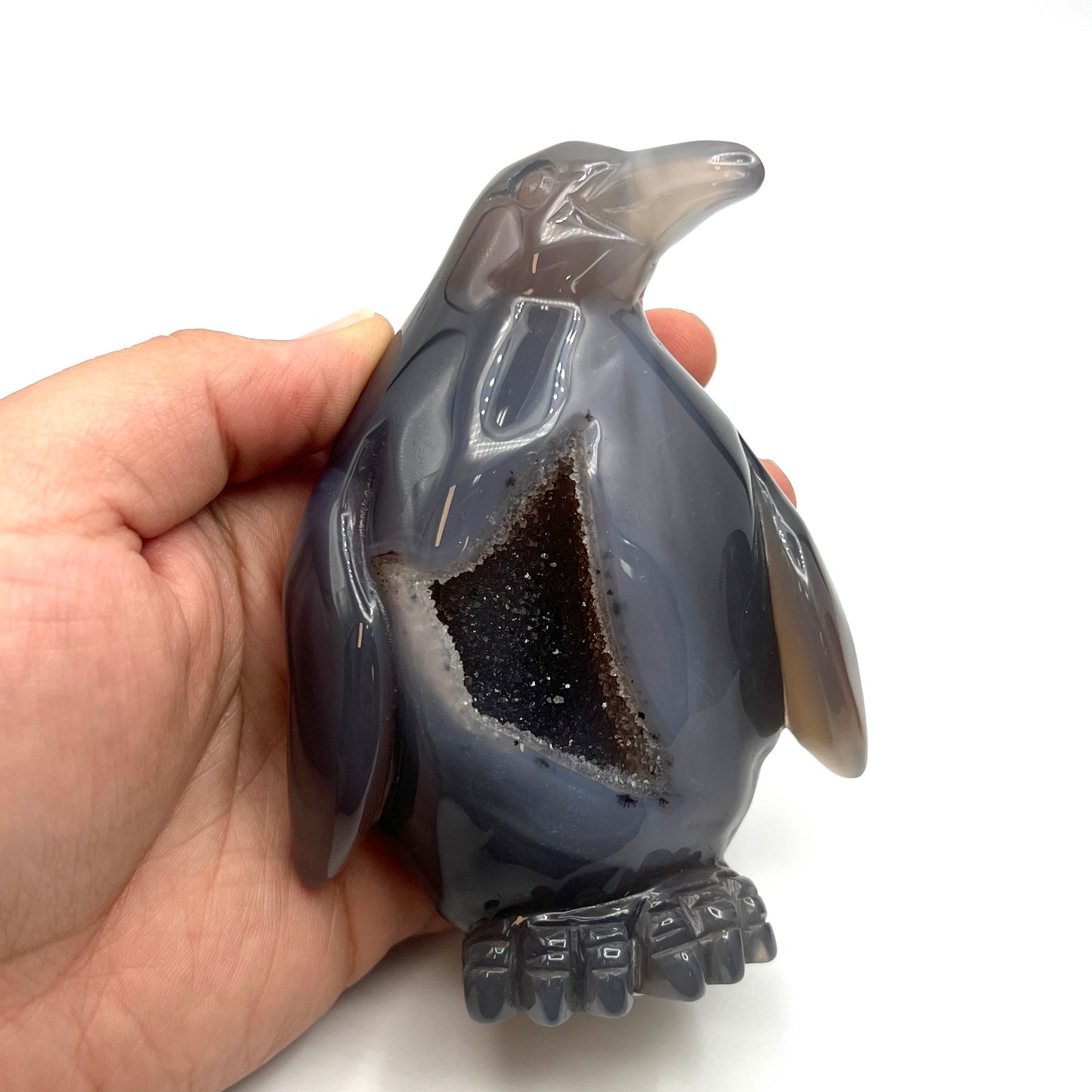Druzy Agate Penguin