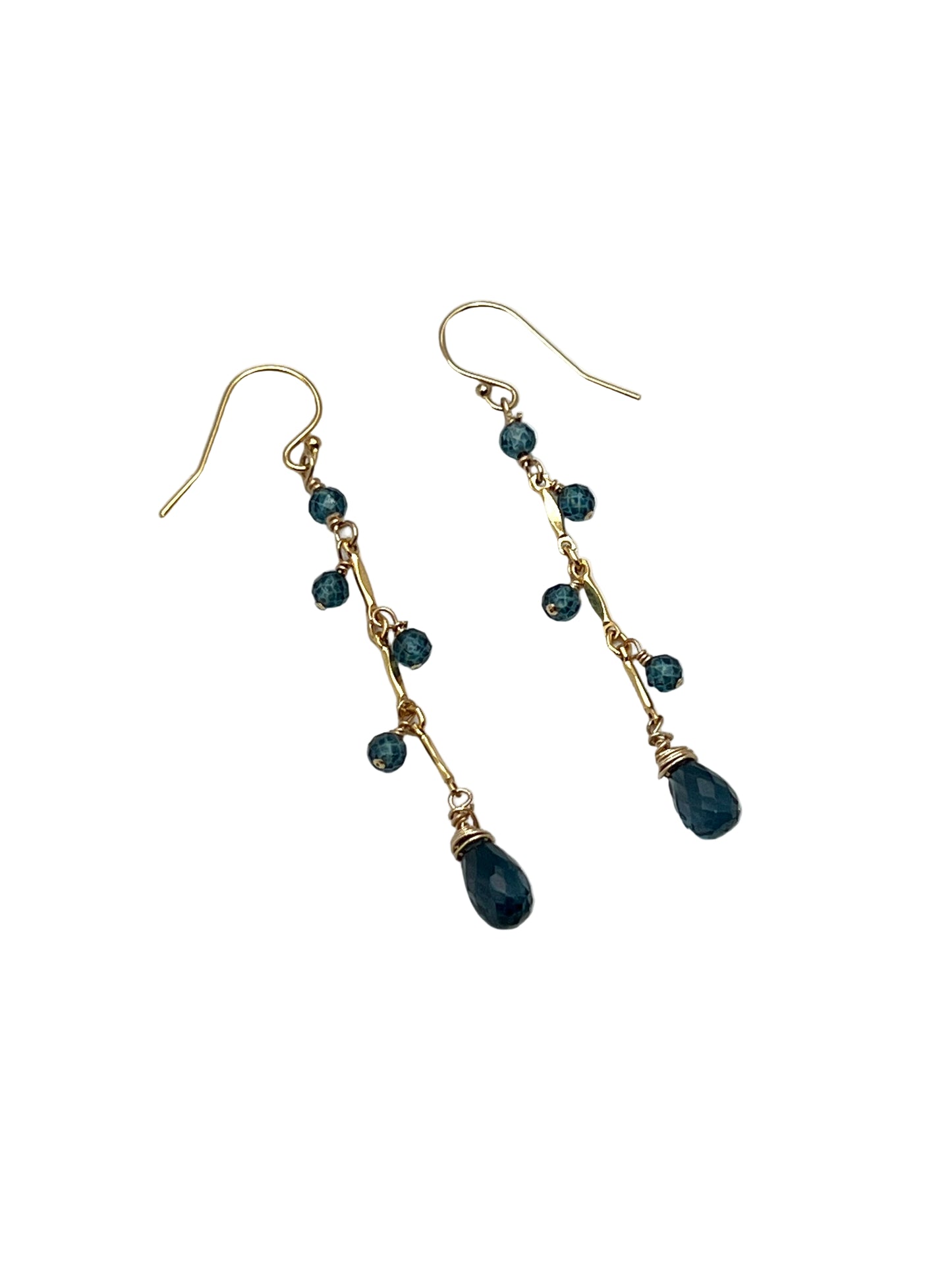 London Blue Topaz Gold Filled Earrings