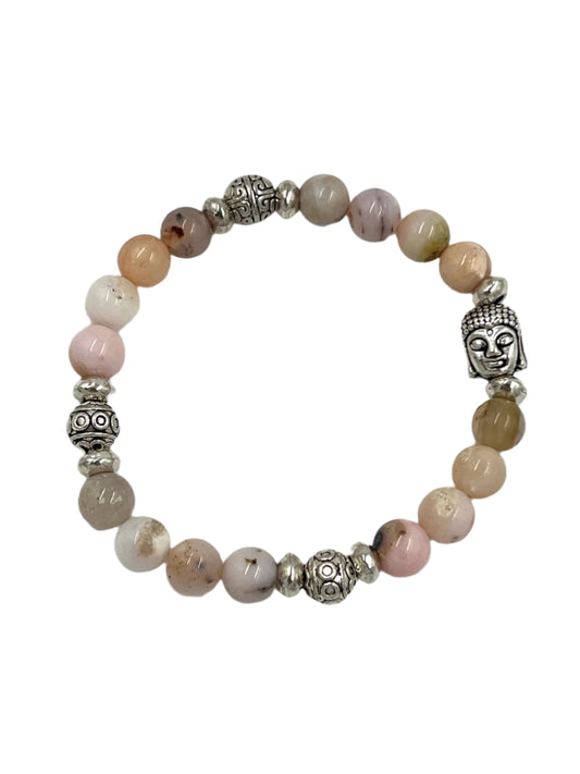 Peruvian Pink Opal Stretchy Bracelets
