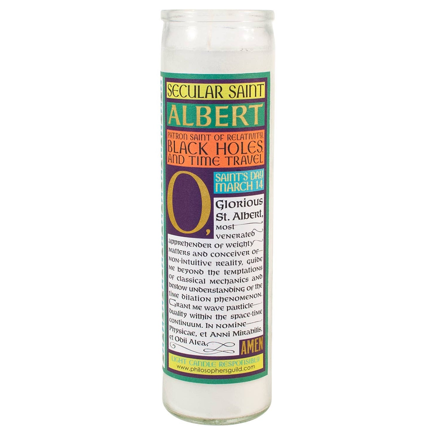 Einstein Secular Saint Candle