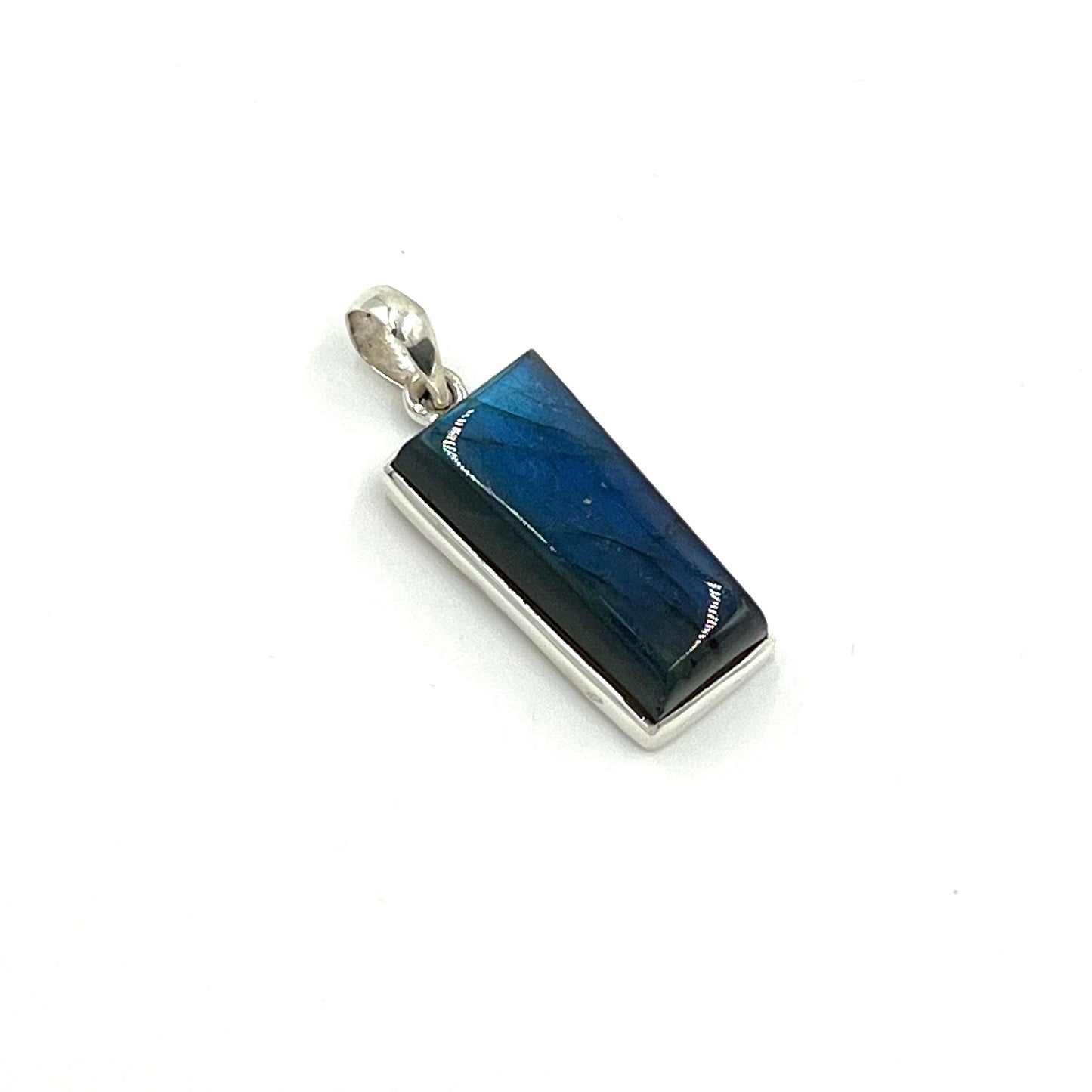 Sterling Silver Labradorite Square Pendants