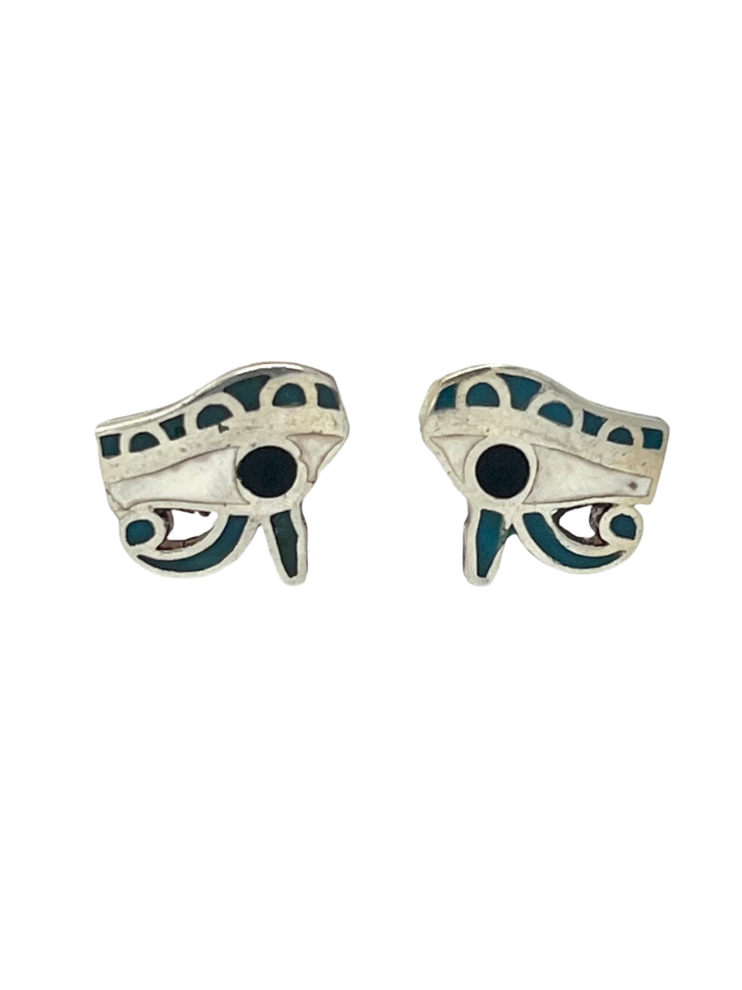 Silver Eye of Horus Studs