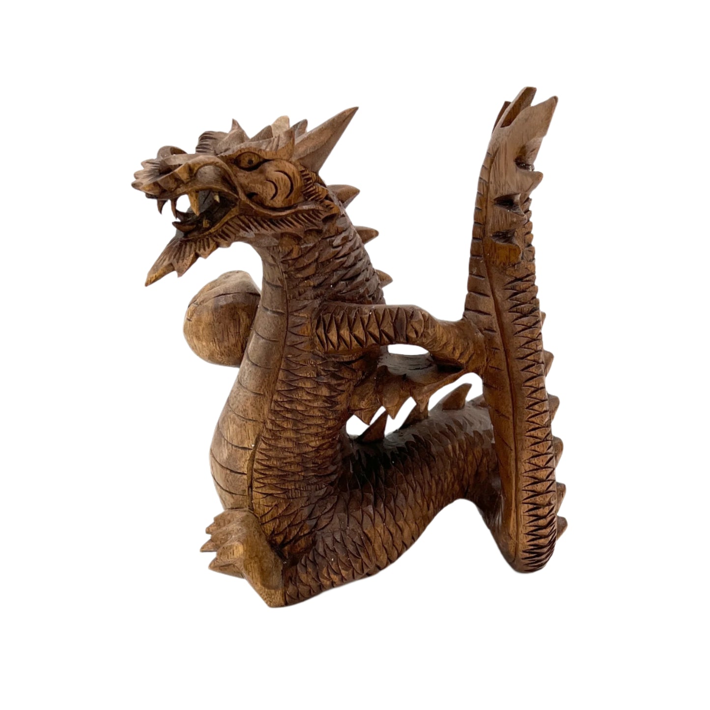 Dragon Intricate Wood Carvings - 3 Sizes