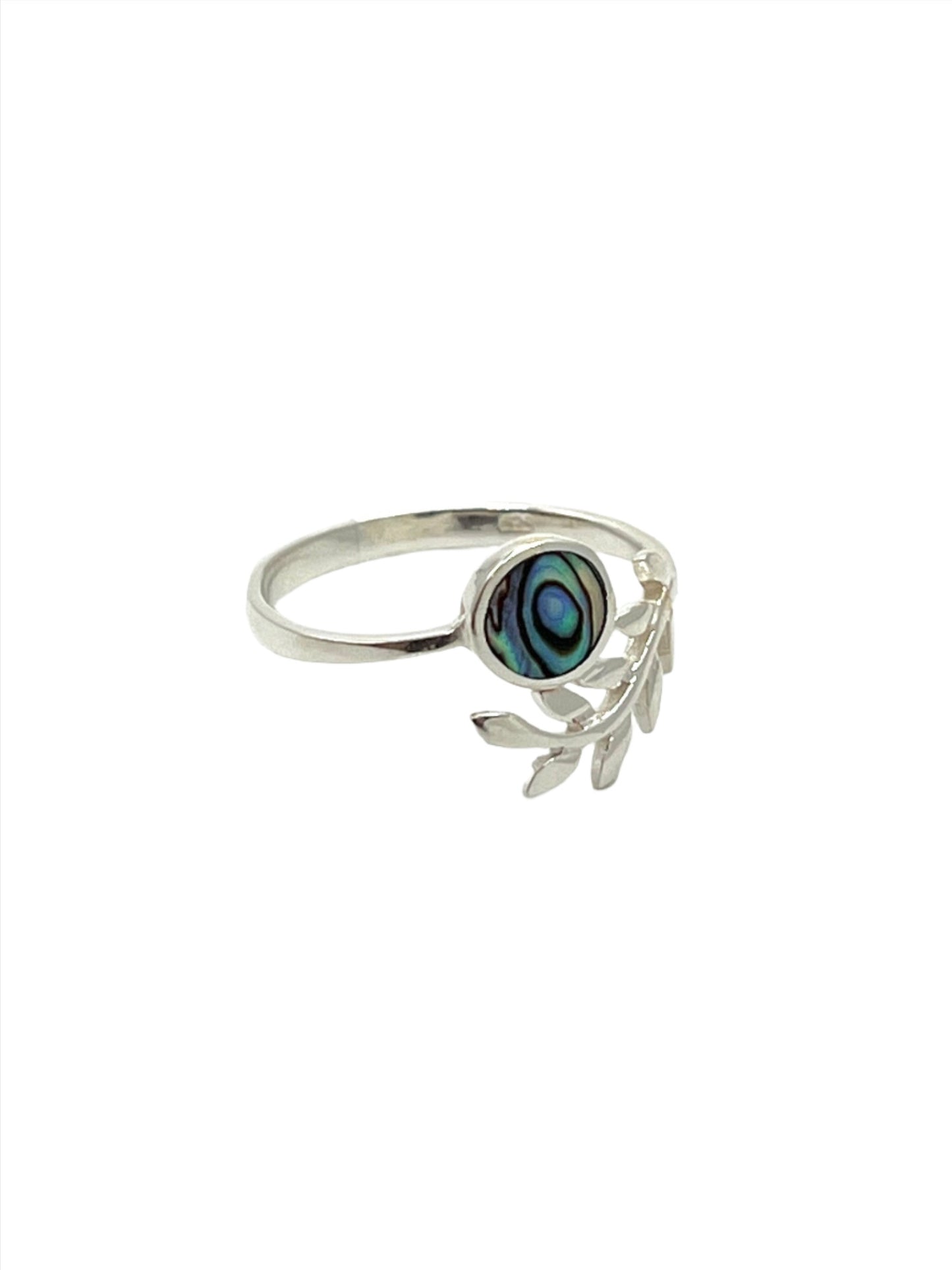 Sterling Silver Abalone Vine Ring