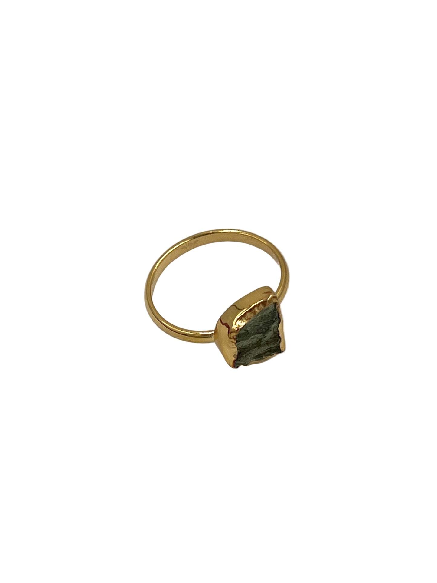 Freeform Moldavite Rings