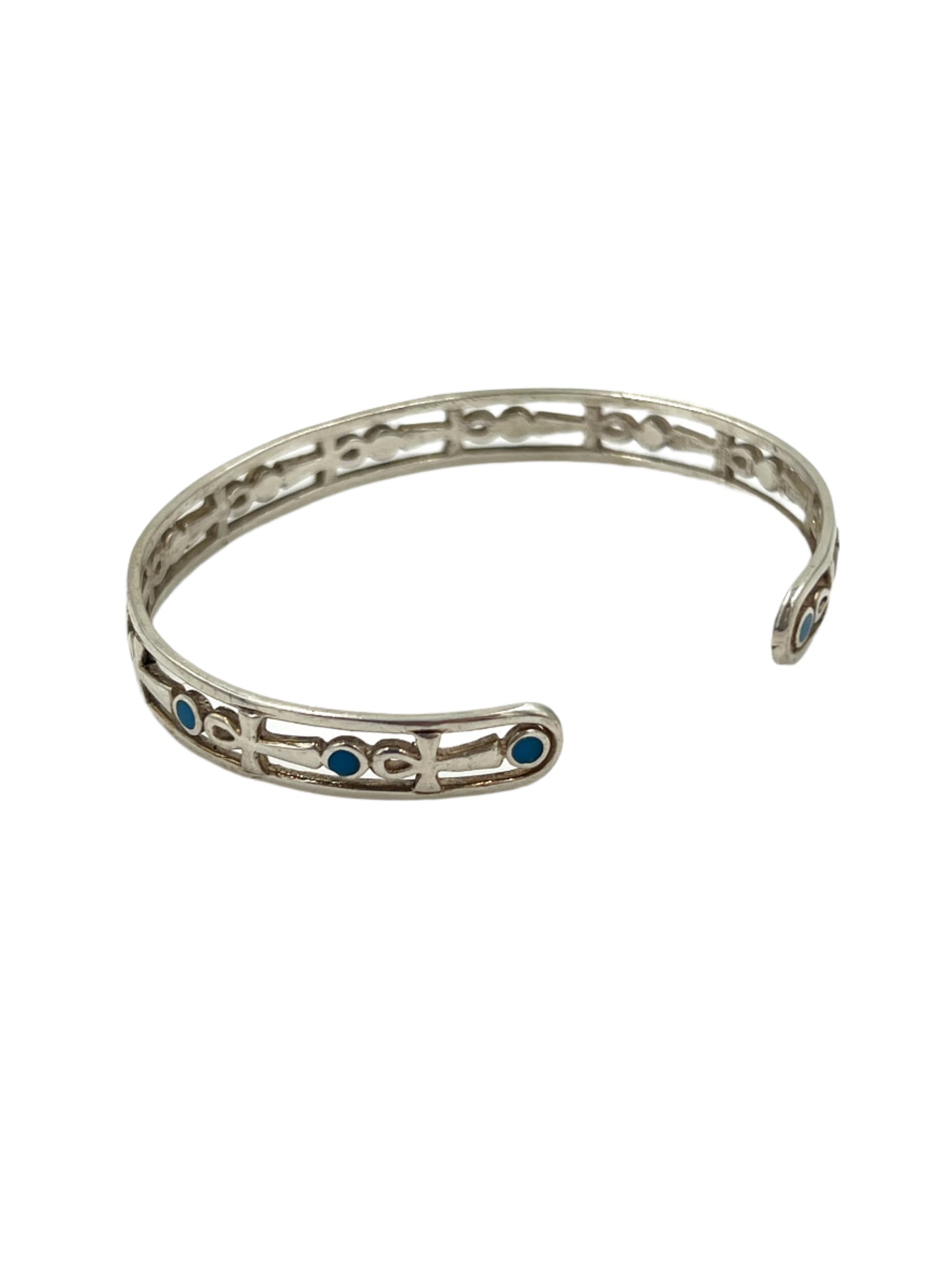 Silver Ankh Cuff Bracelets