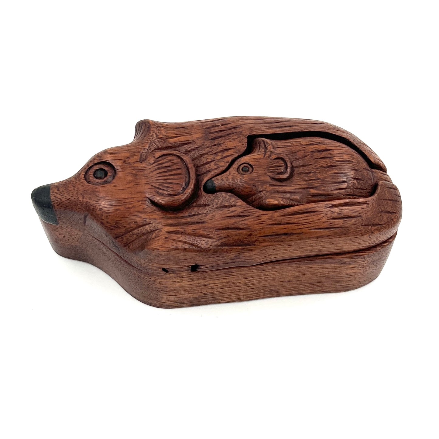 Hedgehog with Baby Puzzle Box