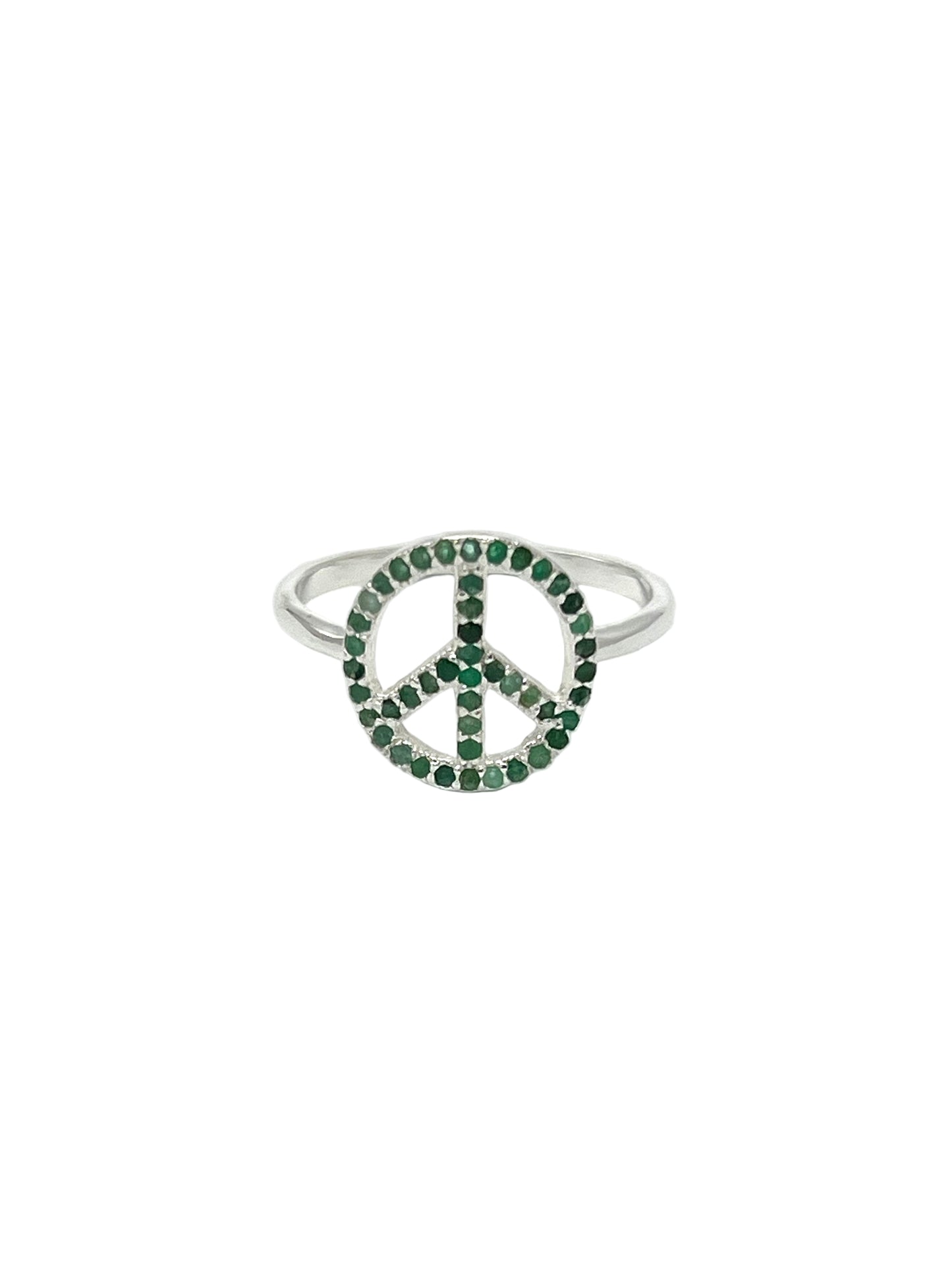 Gemstone Peace Ring