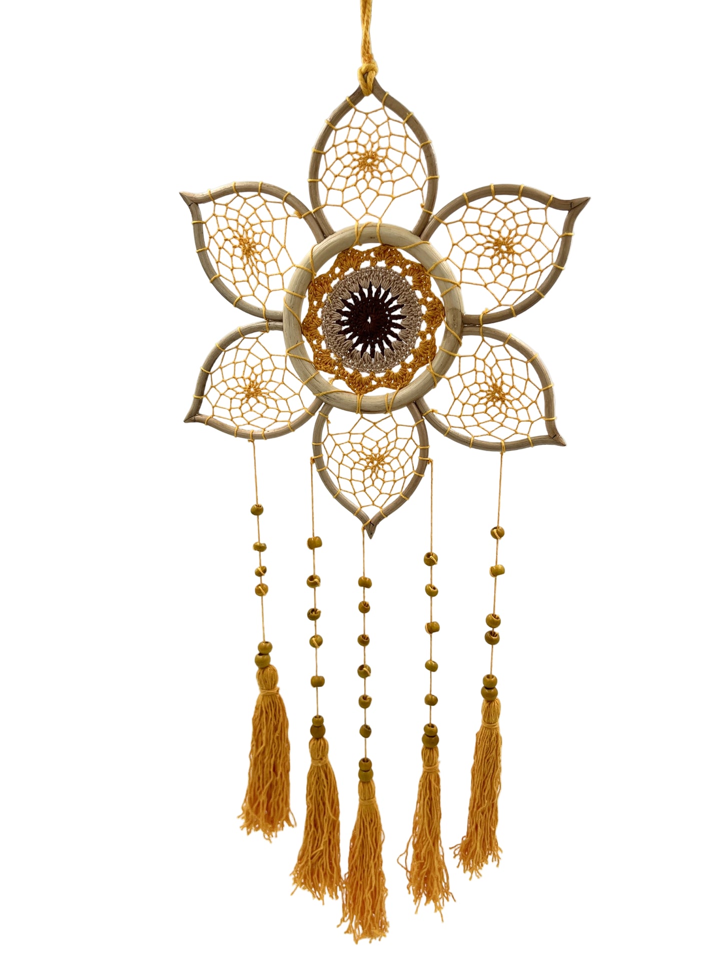 Yellow Lotus Dream Catcher