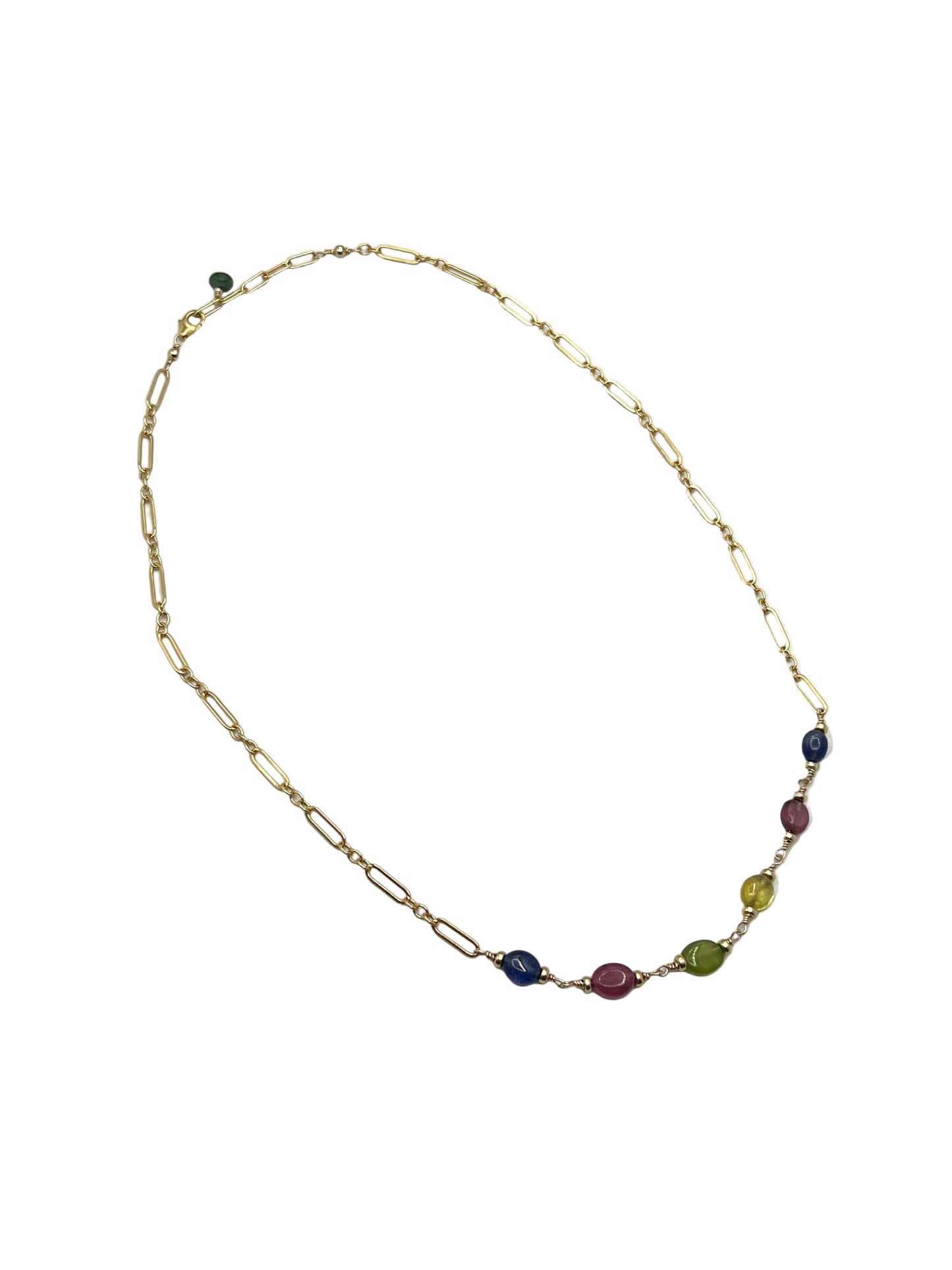 Sapphire Gold Filled Necklaces