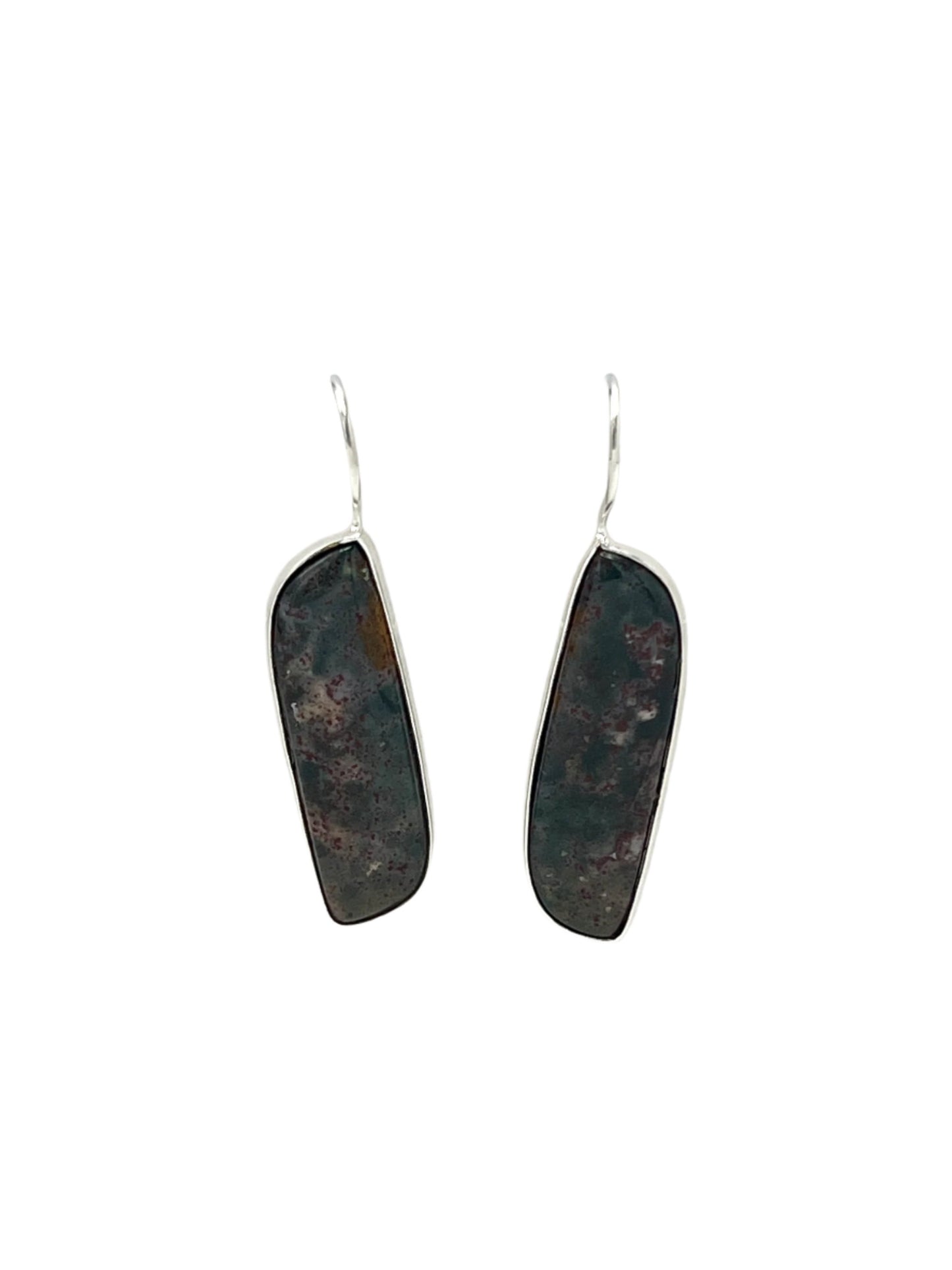 Sterling Silver Ocean Jasper Earrings