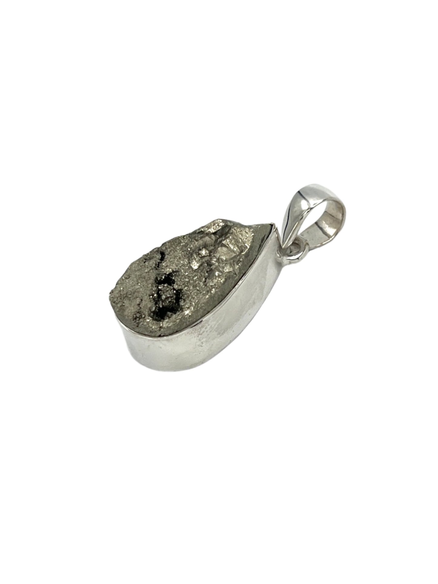 Sterling Silver Pyrite Pendants