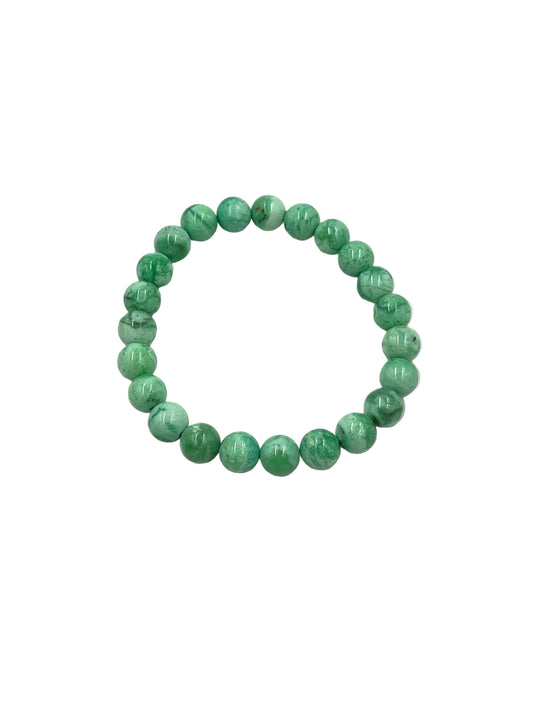 Mongolian Variscite Stretchy Beaded Bracelets